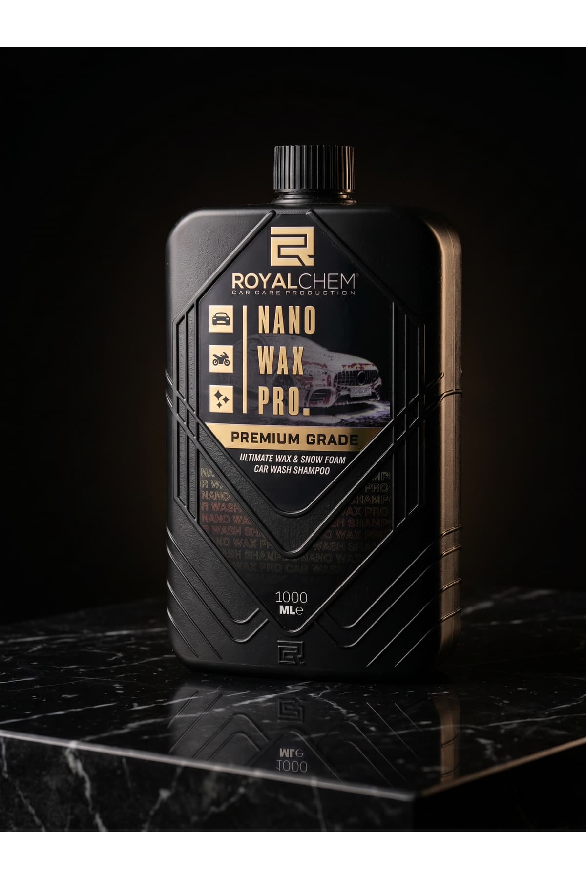 1000 ML Nano Wax Pro Cilalı Konsantre Oto Şampuanı