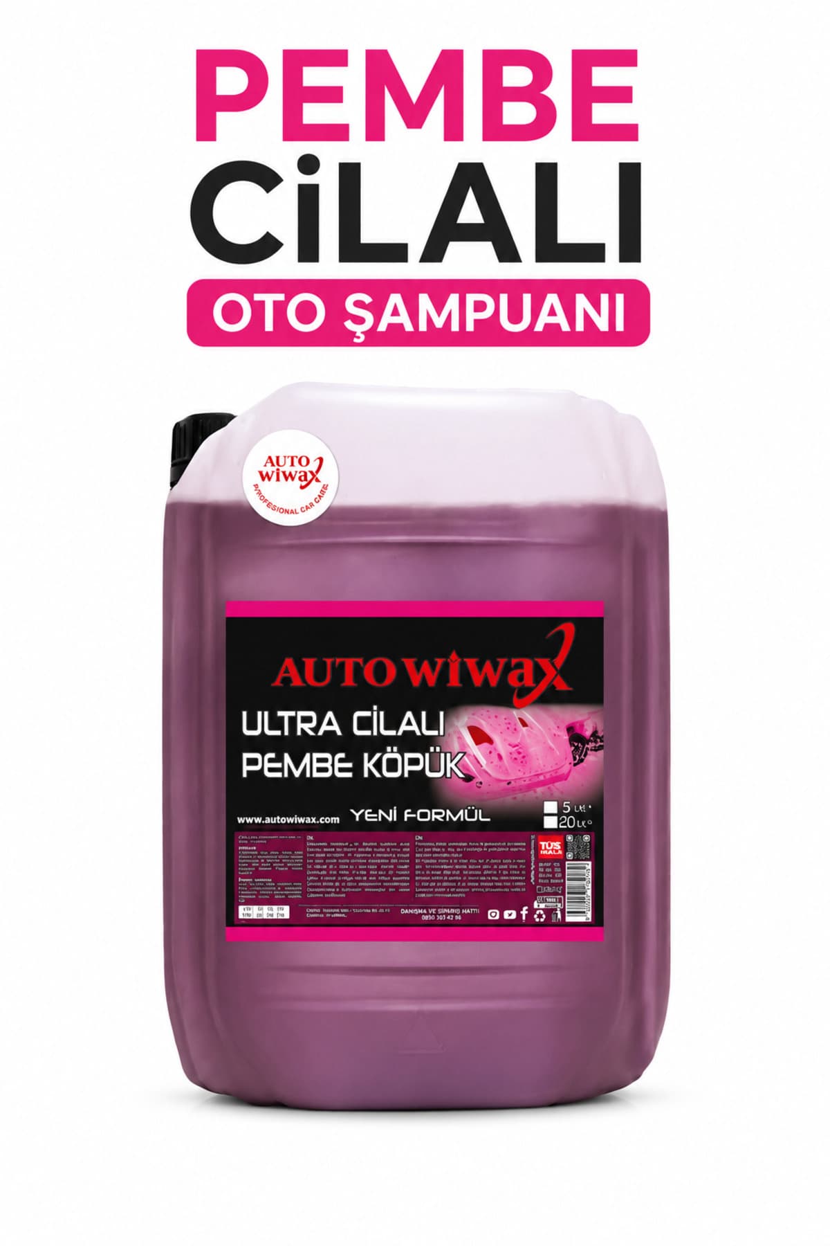 20lt Ultra Cilalı Pembe Köpük(oto şampuanı)
