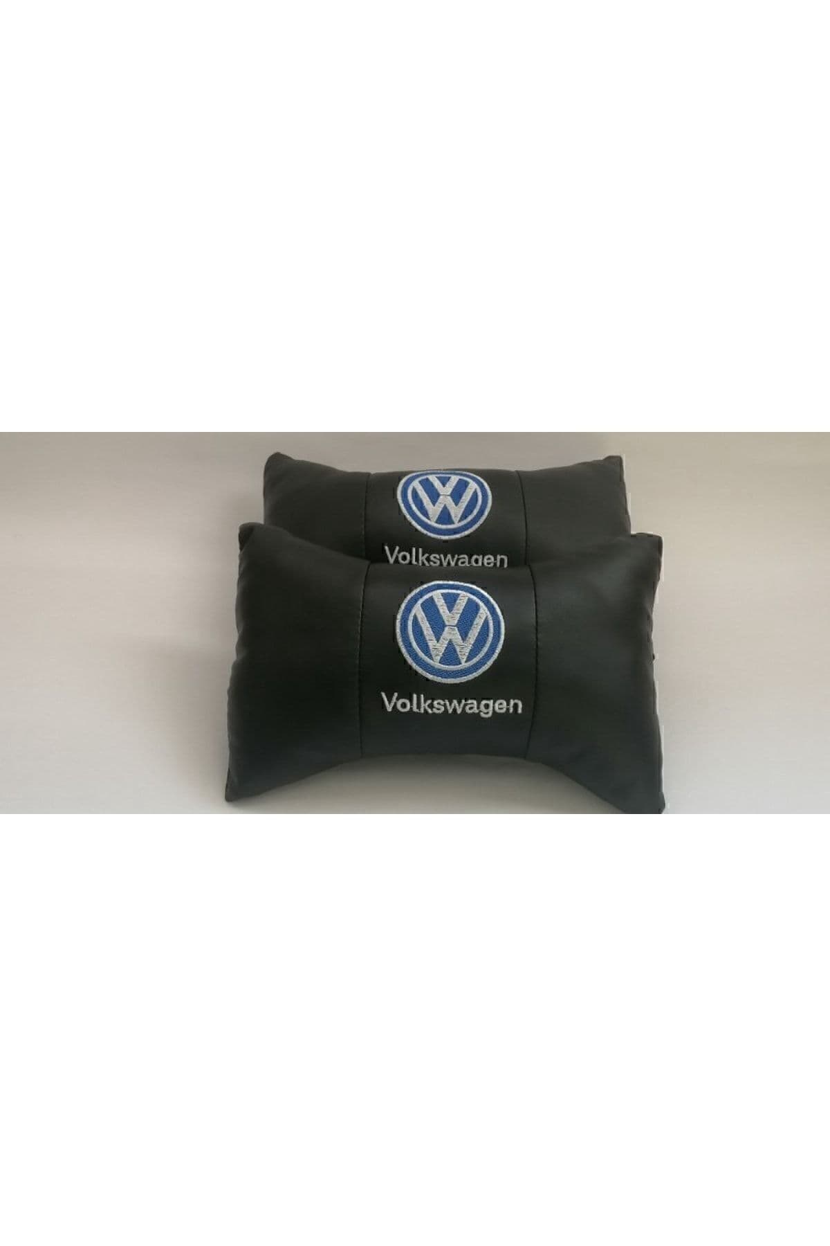 Volkswagen Logo Jetta Pasat Model Oto Araba Ofis Bel Destek Koltuk Boyun Yastığı Vinil Deri Nakış Iş