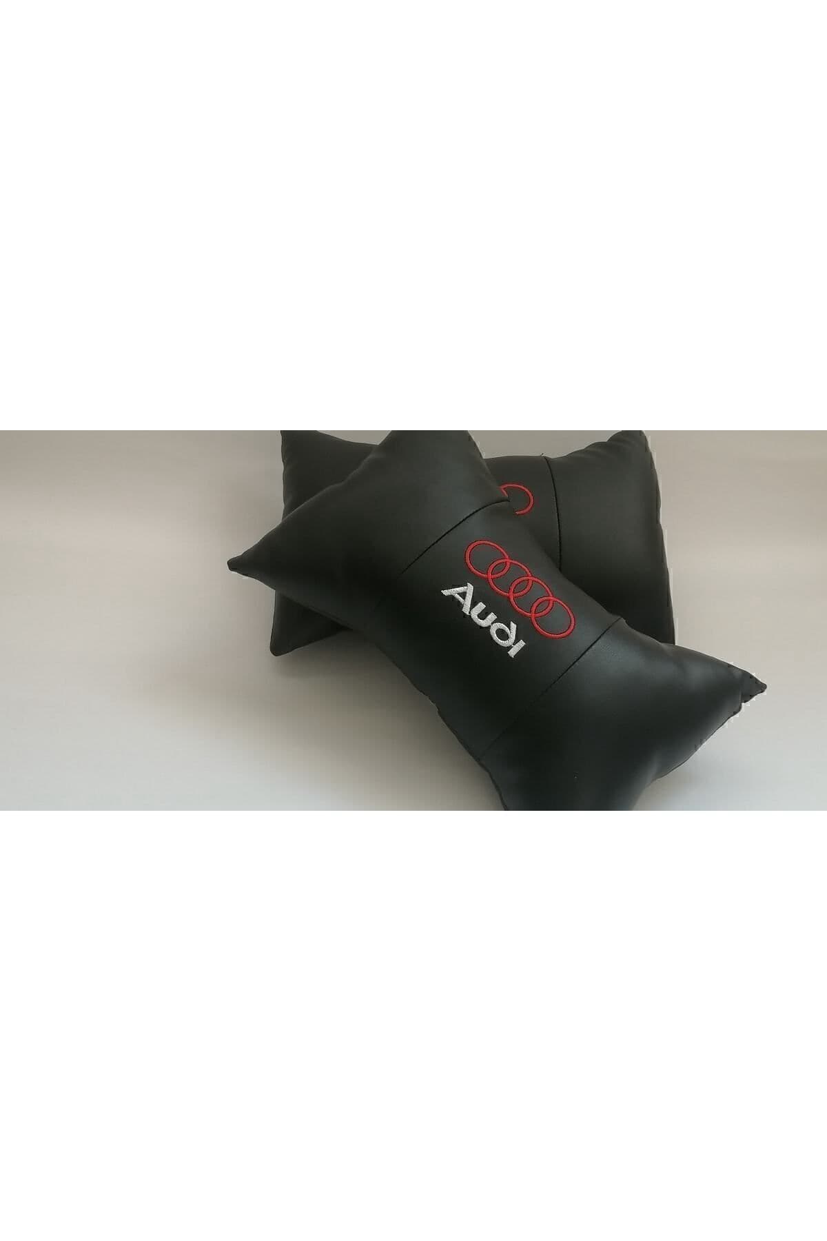 Audi Uyumlu Logo A5 A6 A7 A8 Model Oto Araba Ofis Bel Destek Koltuk Boyun Yastığı Vinil Deri