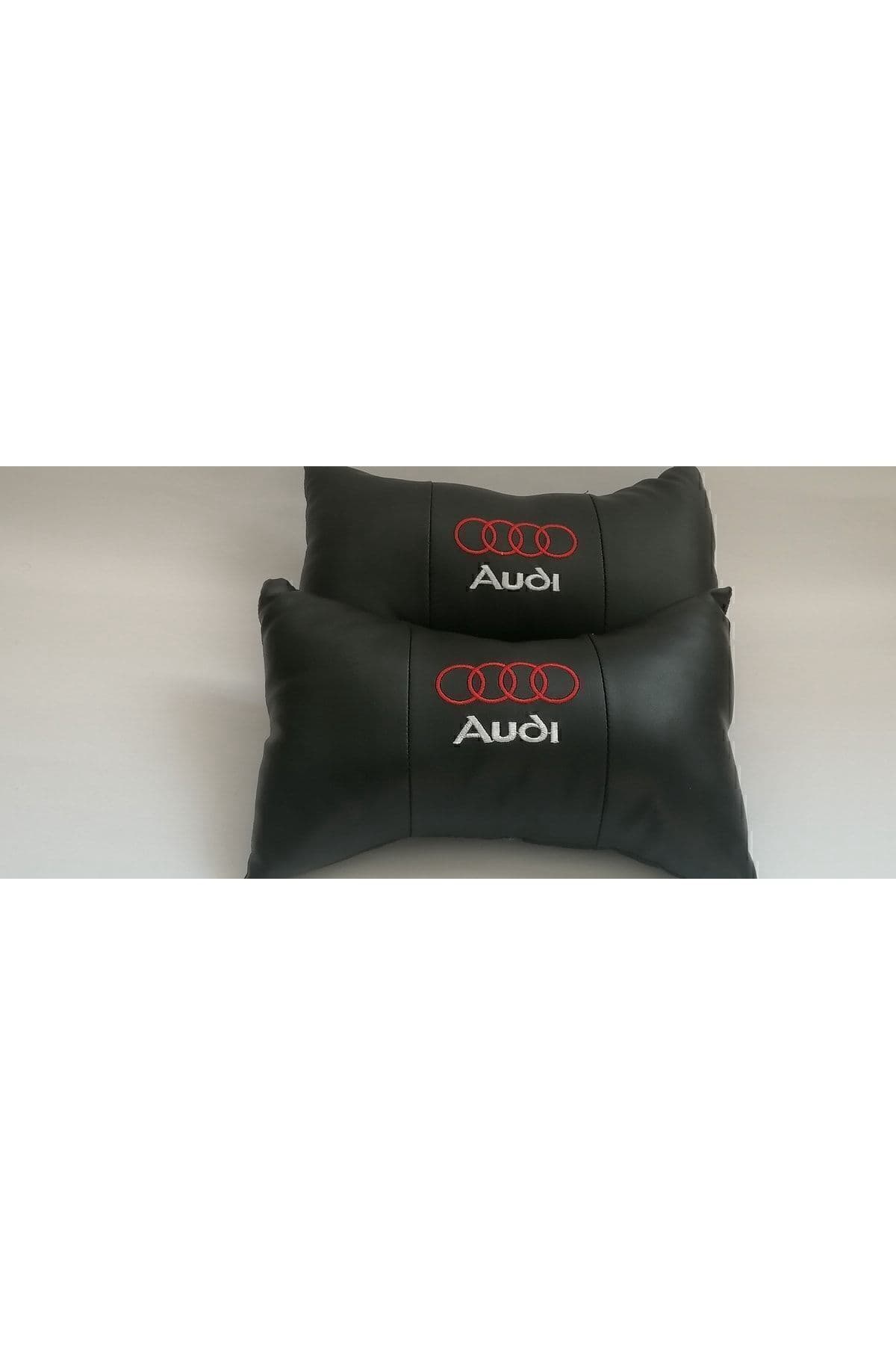 Audi Uyumlu Logo A5 A6 A7 A8 Model Oto Araba Ofis Bel Destek Koltuk Boyun Yastığı Vinil Deri