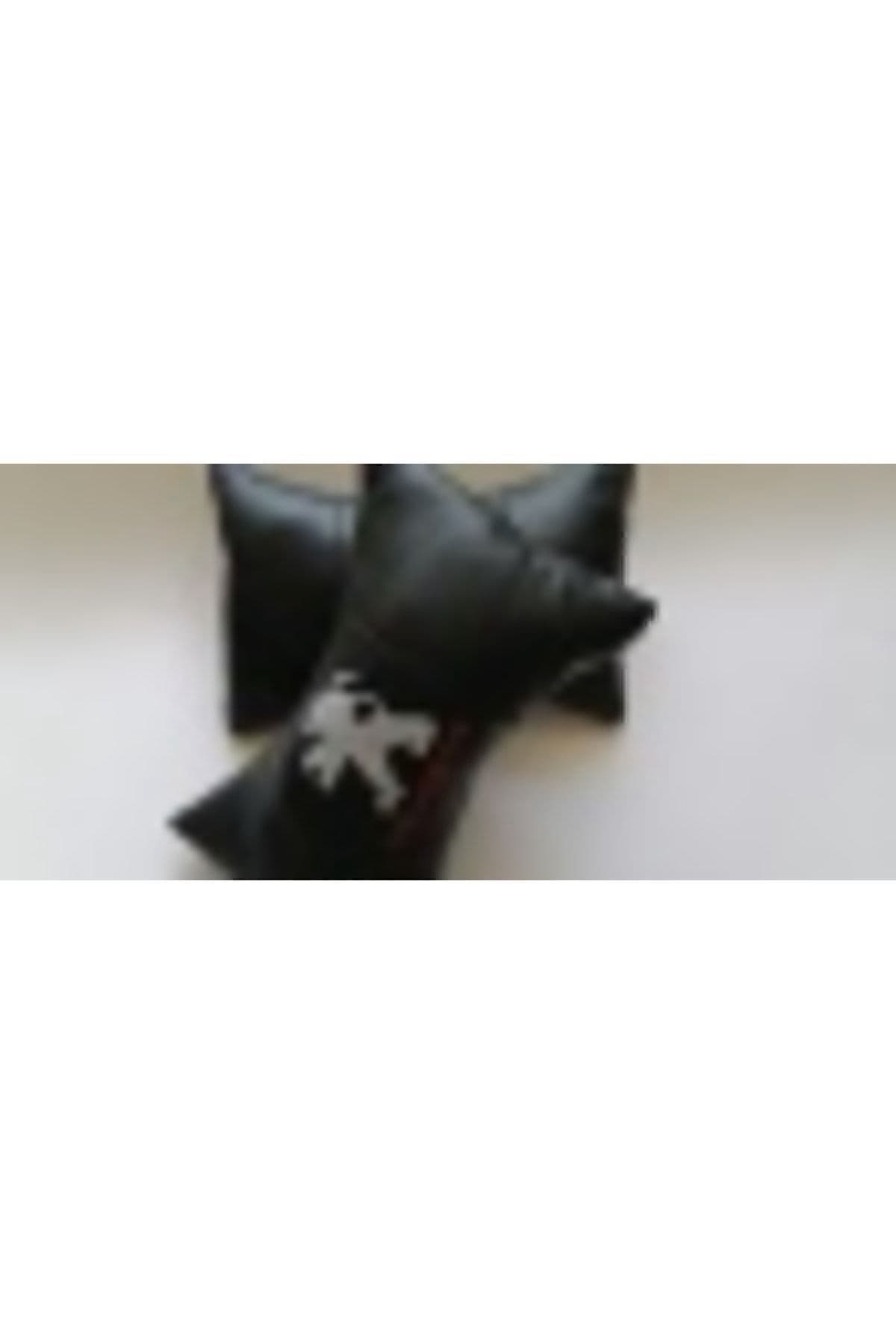 Peugeot 305 306 307 308 Beyaz Logolu Oto Araç Araba Ofis Bel Destek Koltuk Boyun Yastığı Nakışlı