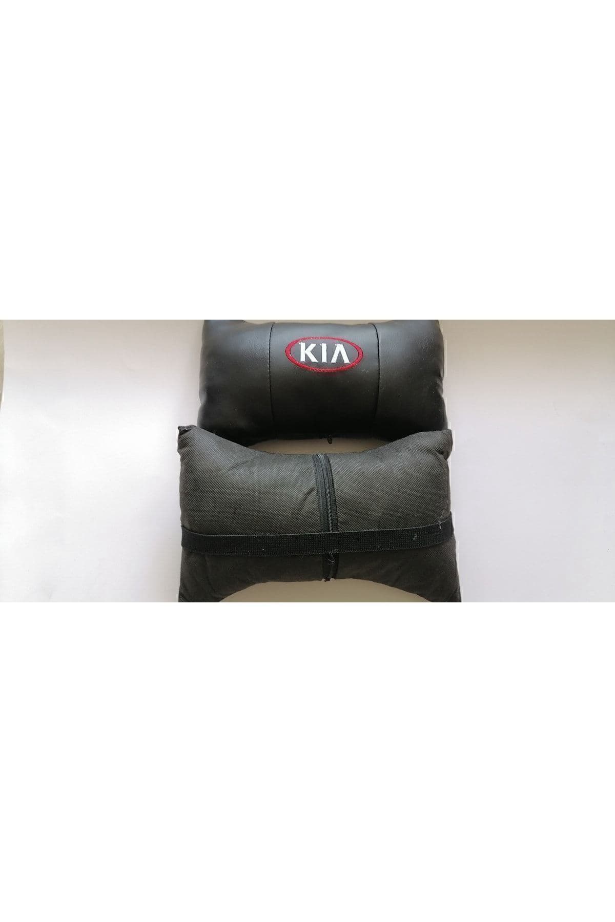 Kia Logo Venga Rio Pride Model Oto Araba Ofis Bel Destek Koltuk Boyun Yastığı Vinil Deri Nakış Iş.