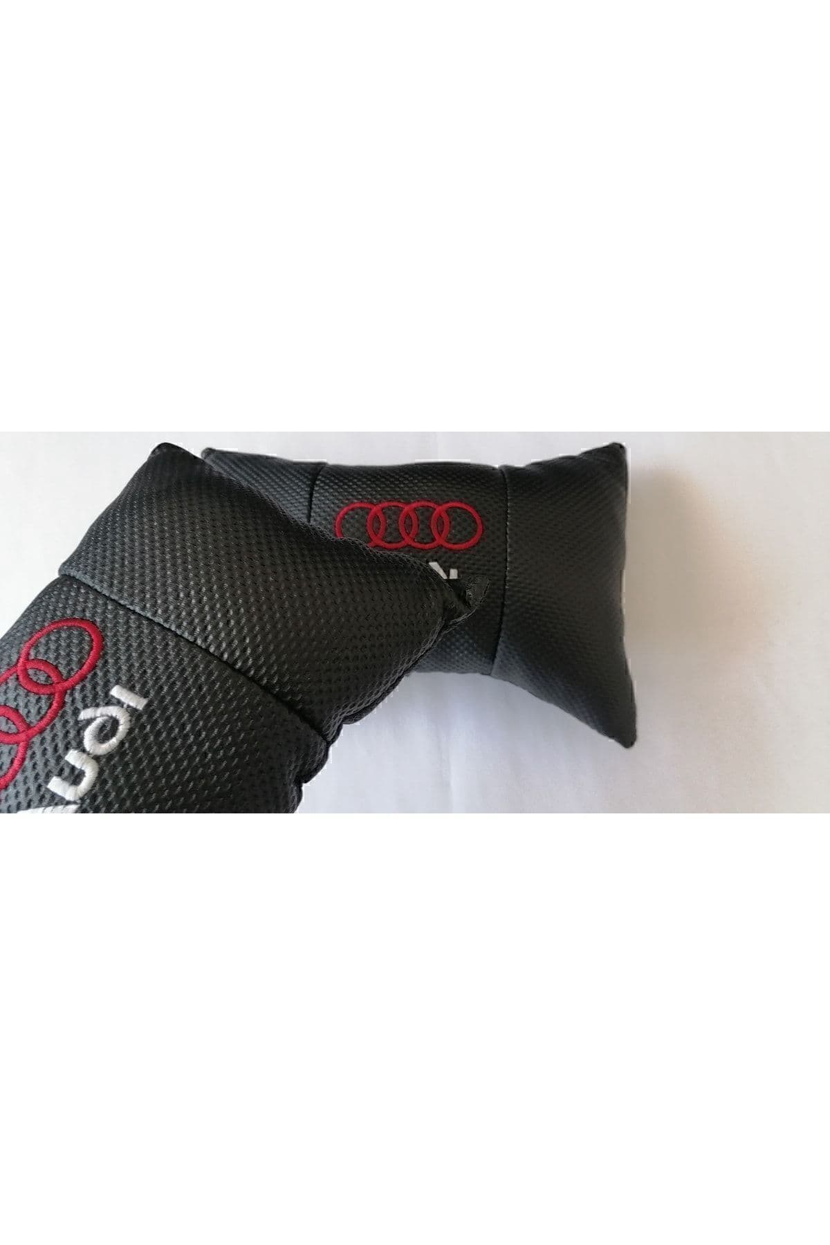 Audi Arma A1 A2 A3 A4 Model Oto Araba Ofis Bel Destek Koltuk Boyun Yastığı Vinil Deri Nakış Işleme