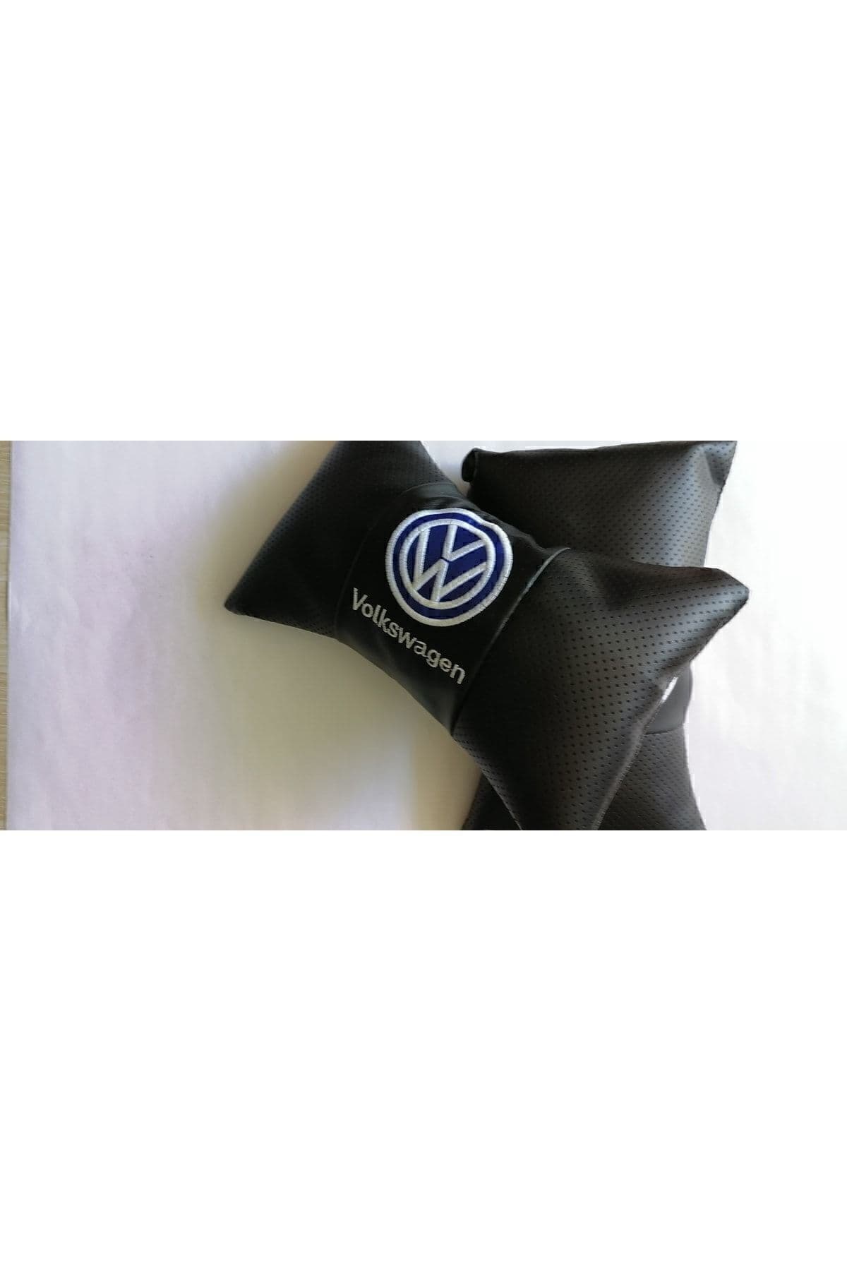 Volkswagen Logo Jetta Pasat Model Oto Araba Ofis Bel Destek Koltuk Boyun Yastığı Vinil Deri Nakış Iş