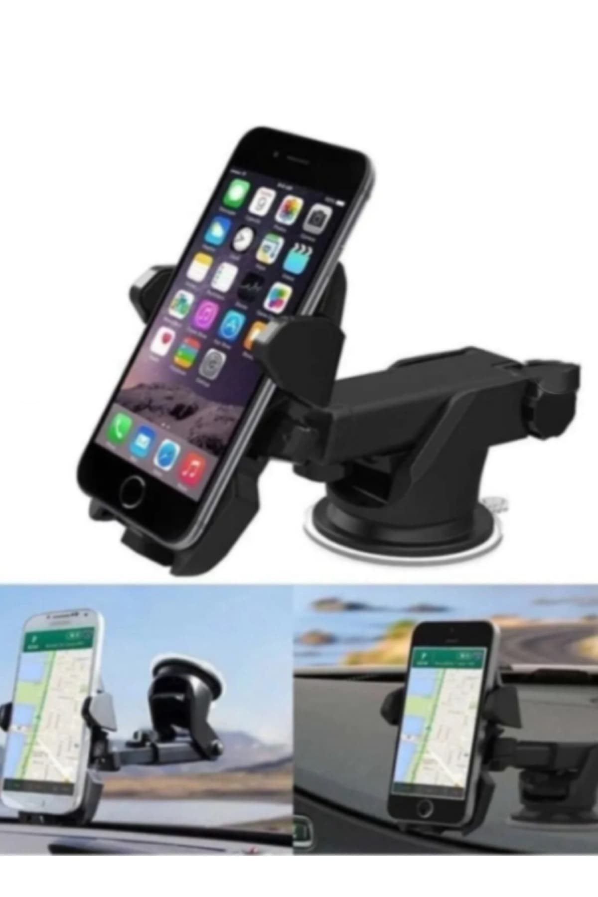 2li Set Araç Telefon Tutucu Numaratör Torpido Cama Yapışan Vantuzlu Araba Telefon Tutacağı