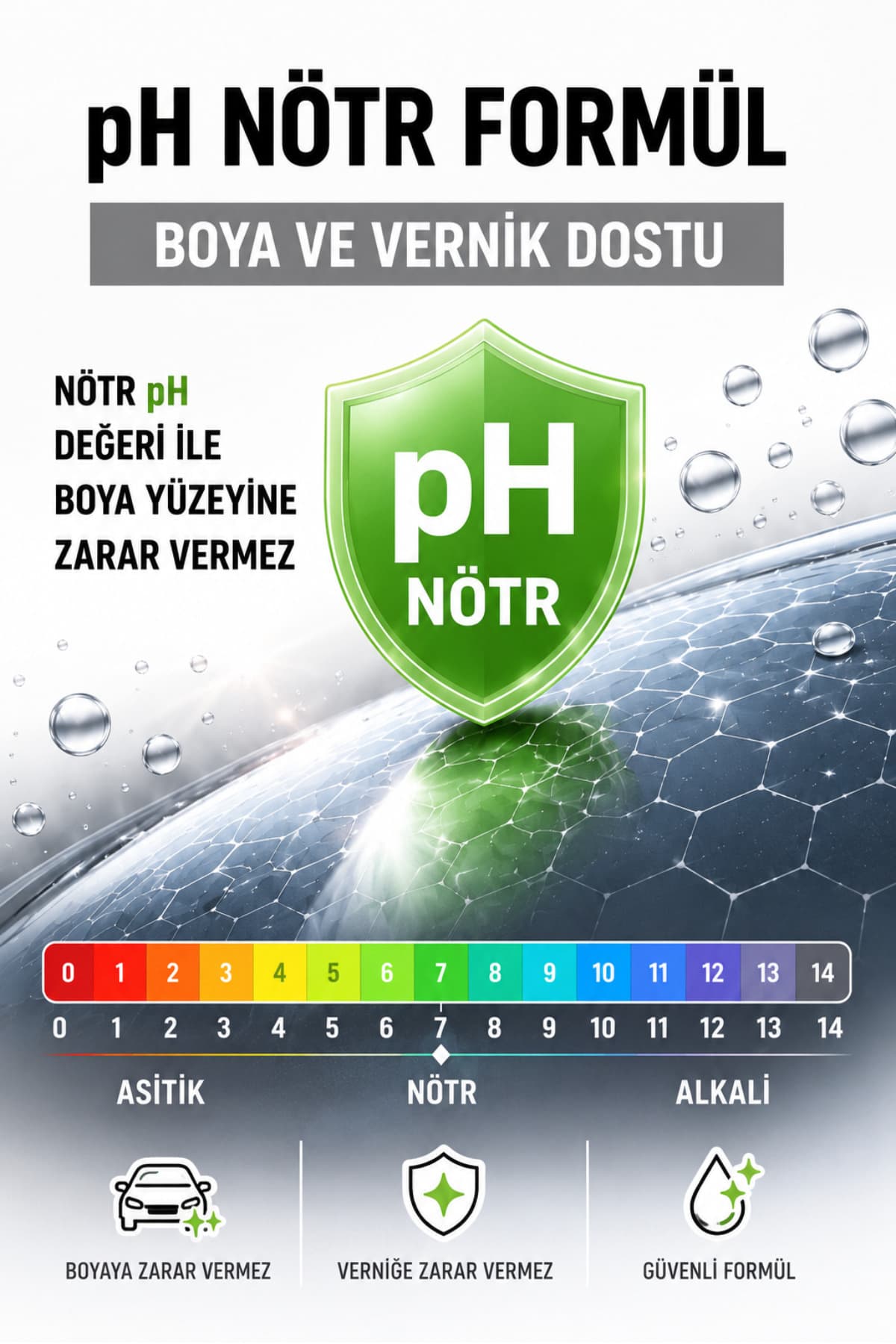 Cilalı Oto Şampuanı 1 L – pH Nötr, Kostiksiz, Boya Koruyucu Araç Yıkama Şampuanı Nano Konsantre 1:60 1 Litre