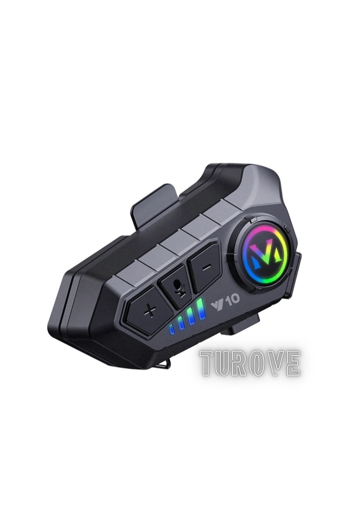 RGB Işıklı 5.3 Bluetooth Ses Geçirmez Kask Kulaklık İntercom Otomotik Cevaplama Intercom Y10