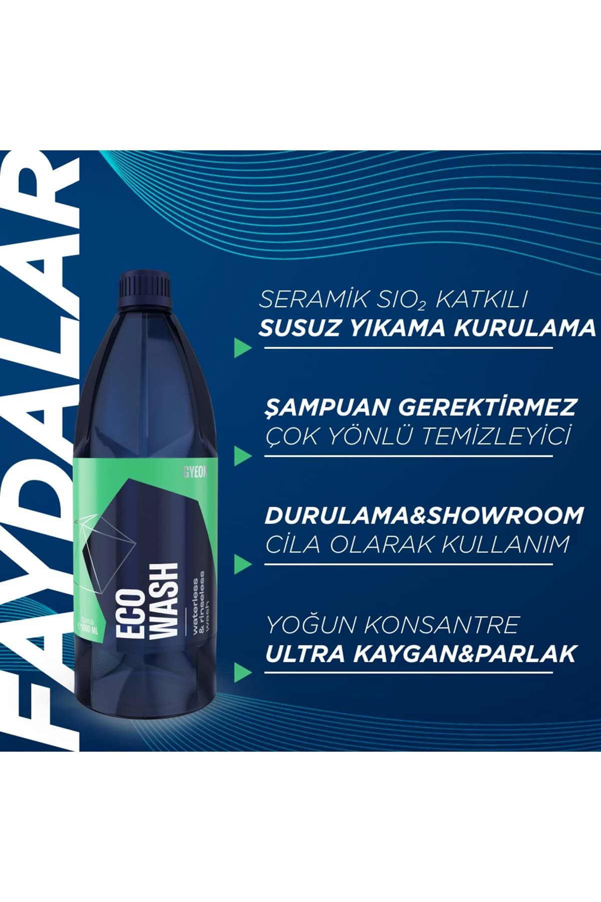 Q²M ECO Wash Seramik Katkılı Susuz Yıkama Yüzey Temizleyici ve Parlatıcı Cila - 500 ml