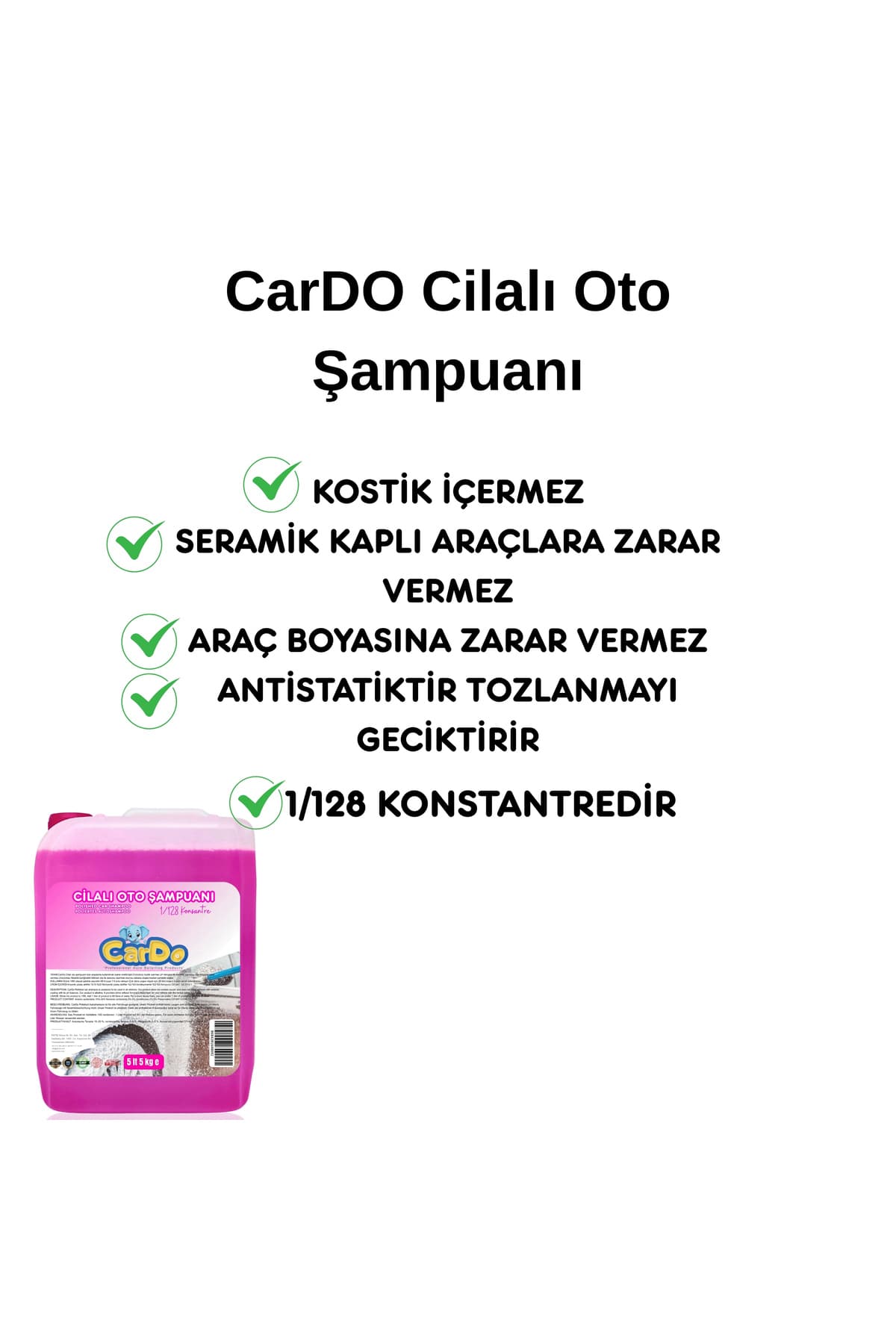 Cardo Premium 1/128 Snow Foam Cilalı Oto Şampuan Konsantre