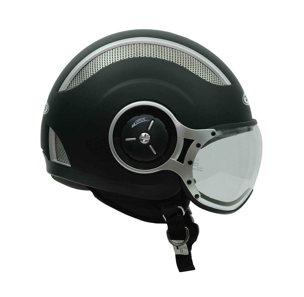 Zeus Zeus ZS-218A Matt Black Açık Kask