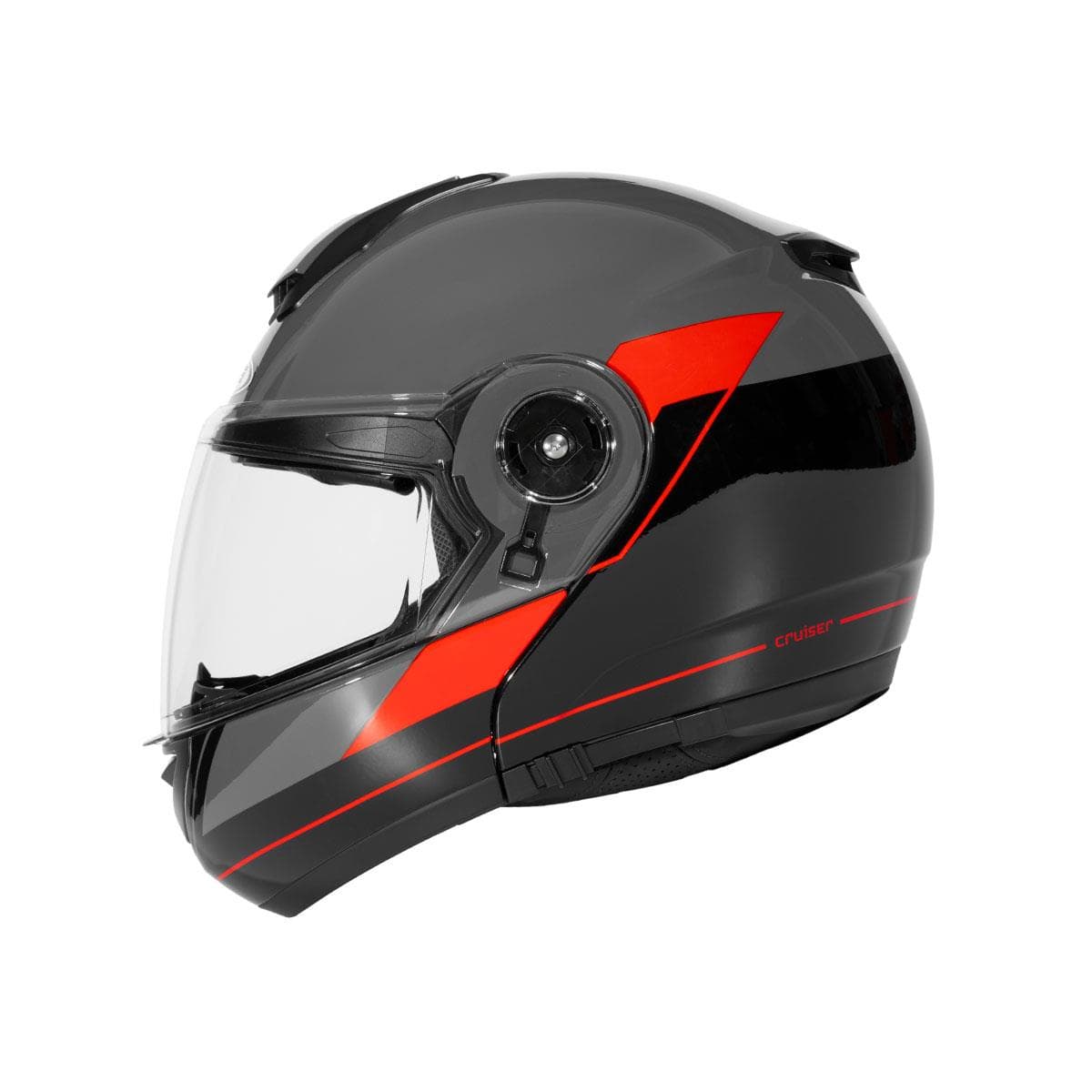 Zeus Zeus ZS-3050 BE7 Grey Red Çene Açılır Kask