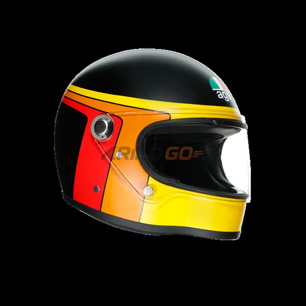 Agv Kask X3000 Multi Gasoline Matt Black Orange Kapalı Kask