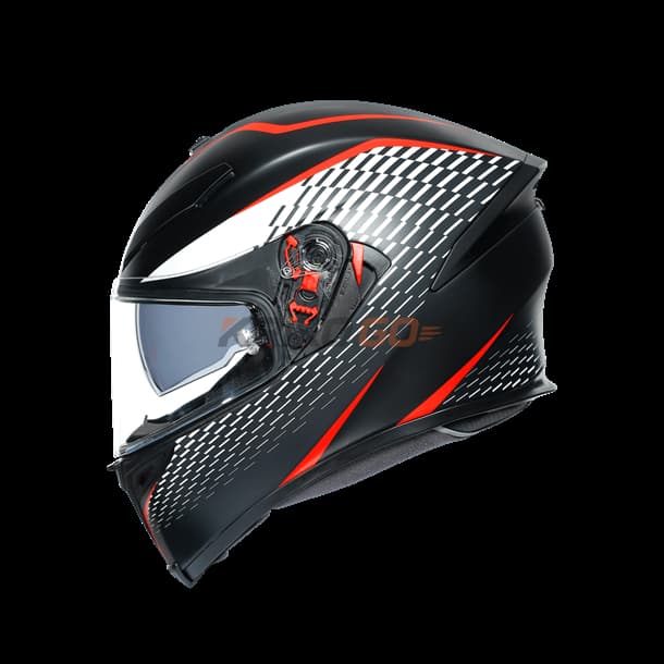 Agv Agv K5 S Multi Thunder PLK Matt Black White Kapalı Kask