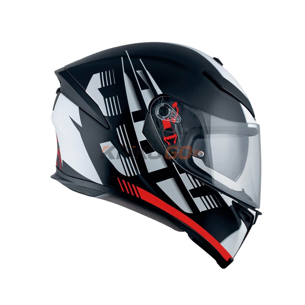 Agv Agv K5 S Multi Plk Darkstorm Matt Siyah Kırmızı Kapalı Kask