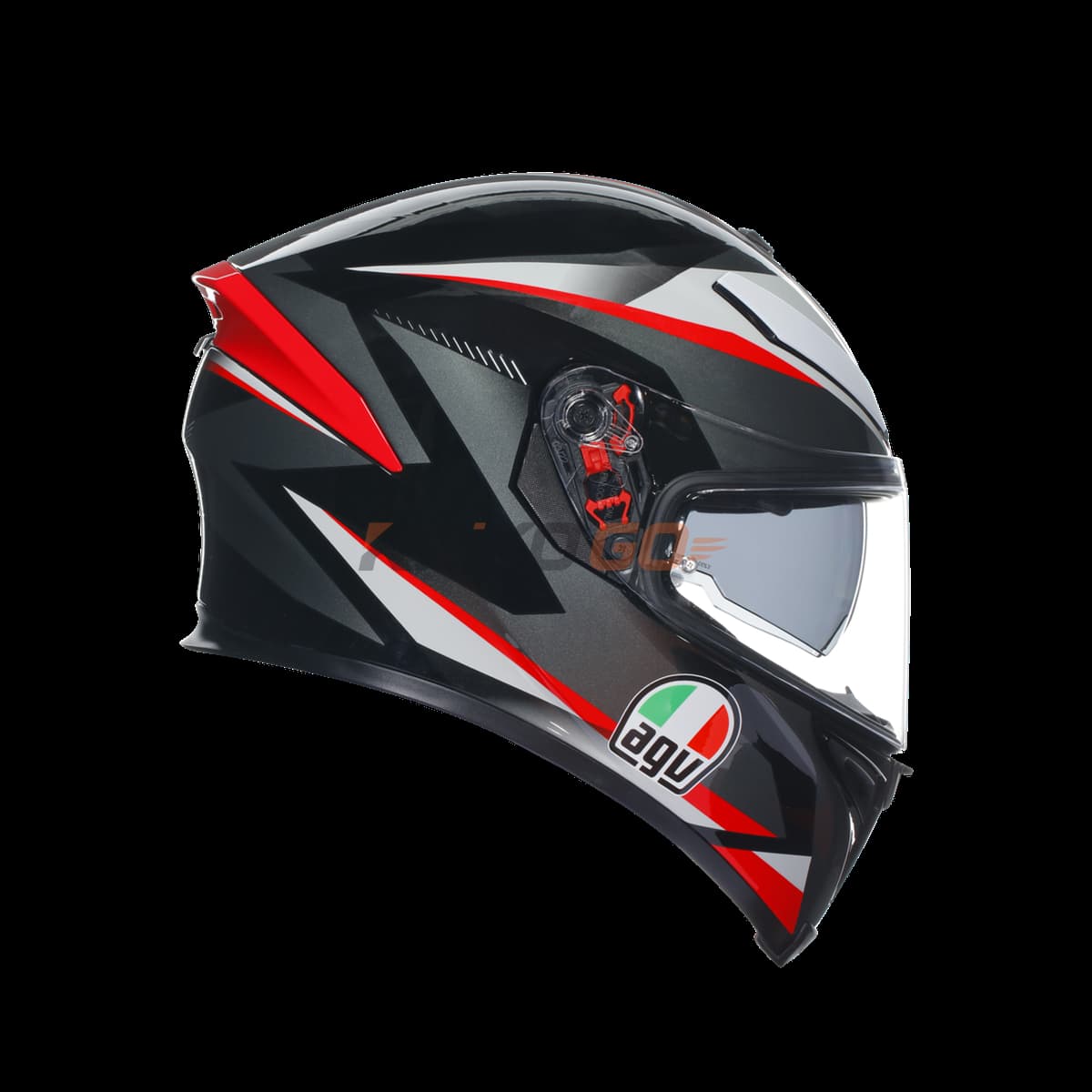 Agv Agv K5 S Multi Plasma Black Grey Red Kapalı Kask