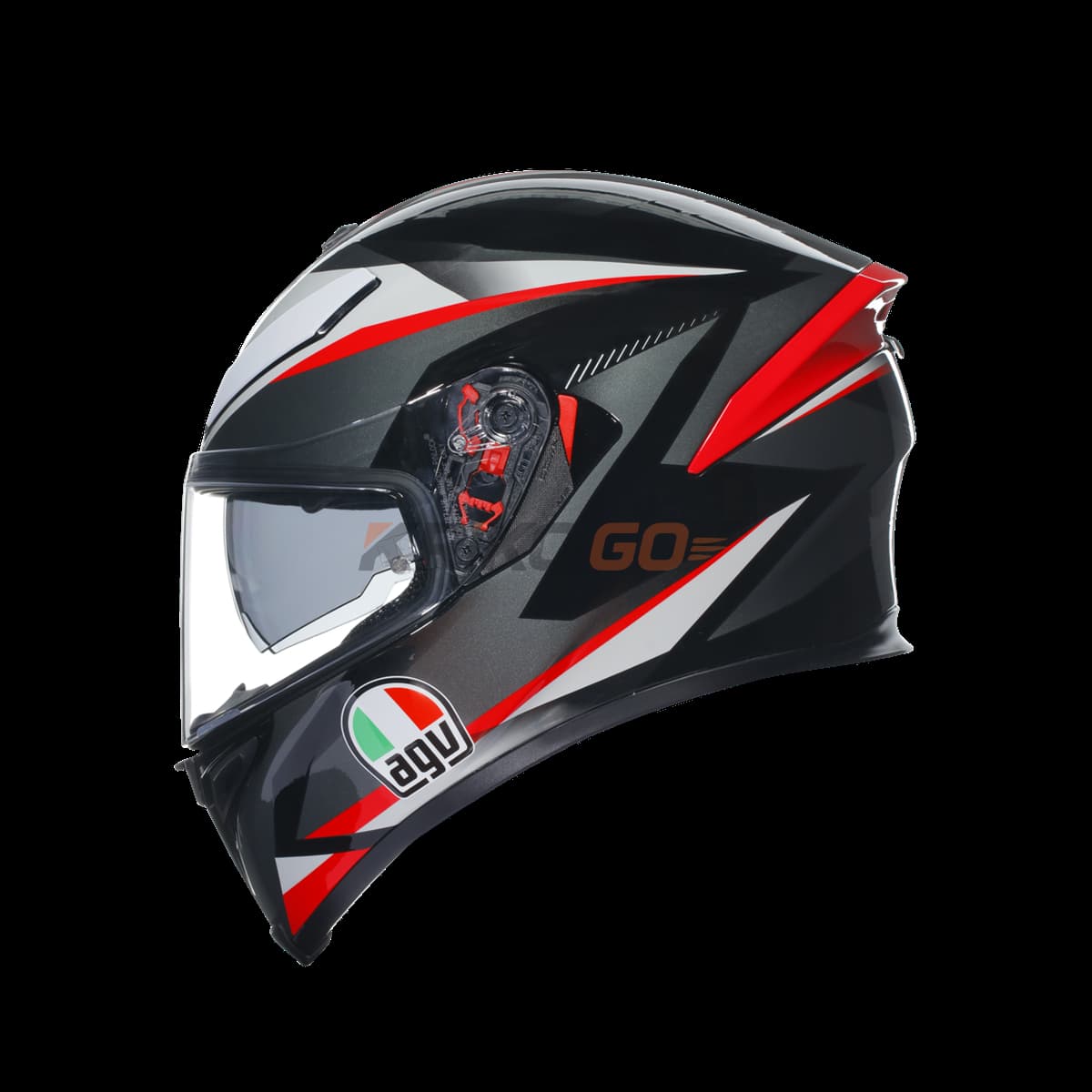 Agv Agv K5 S Multi Plasma Black Grey Red Kapalı Kask