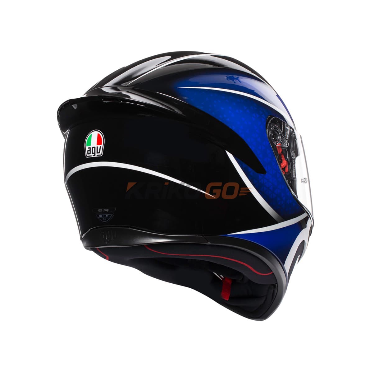 Agv Agv K1 Multi Qualify Black Blue Kapalı Kask