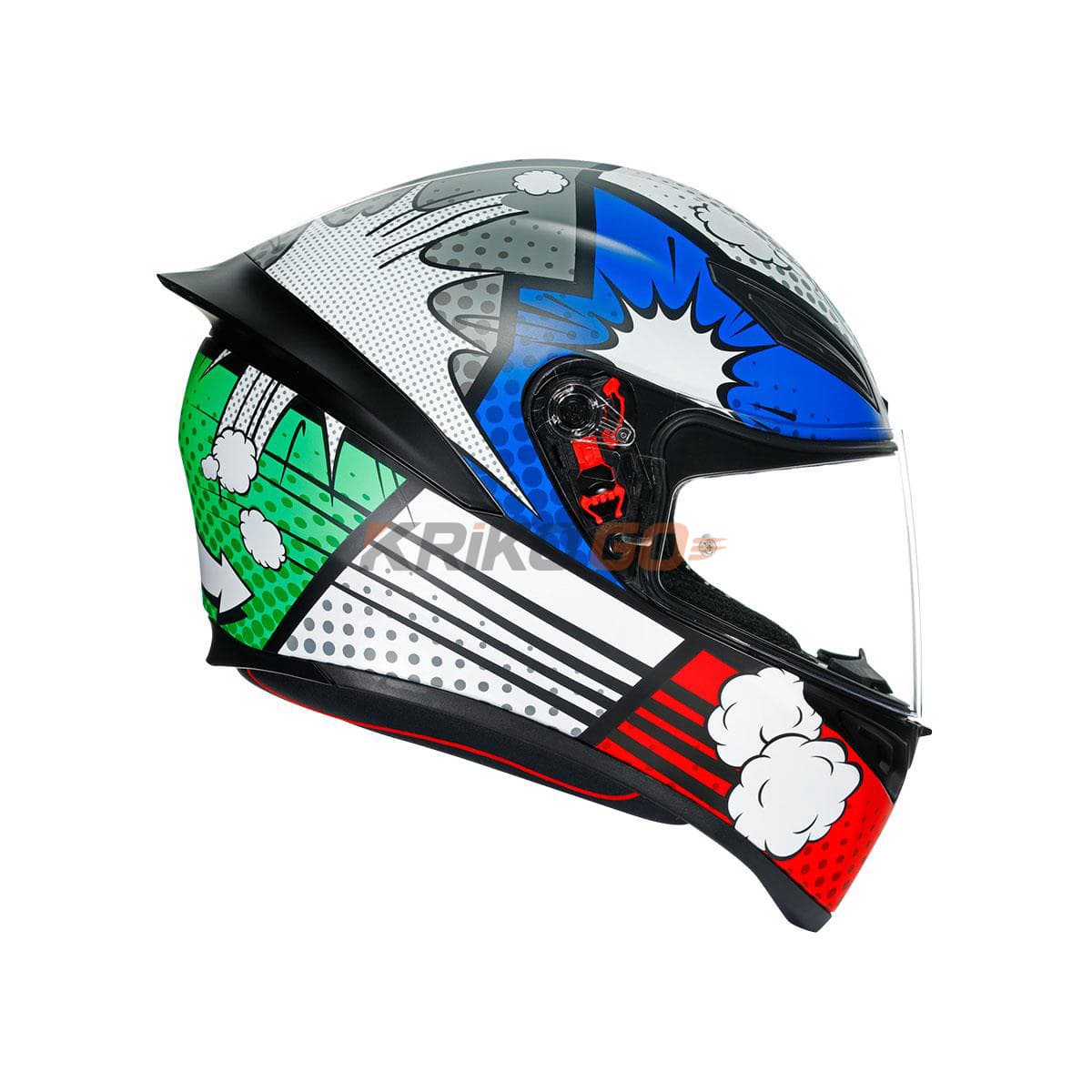 Agv Agv K1 Multi Bang Matt Italy Blue Kapalı Kask