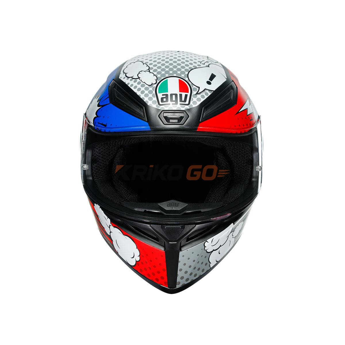 Agv Agv K1 Multi Bang Matt Italy Blue Kapalı Kask