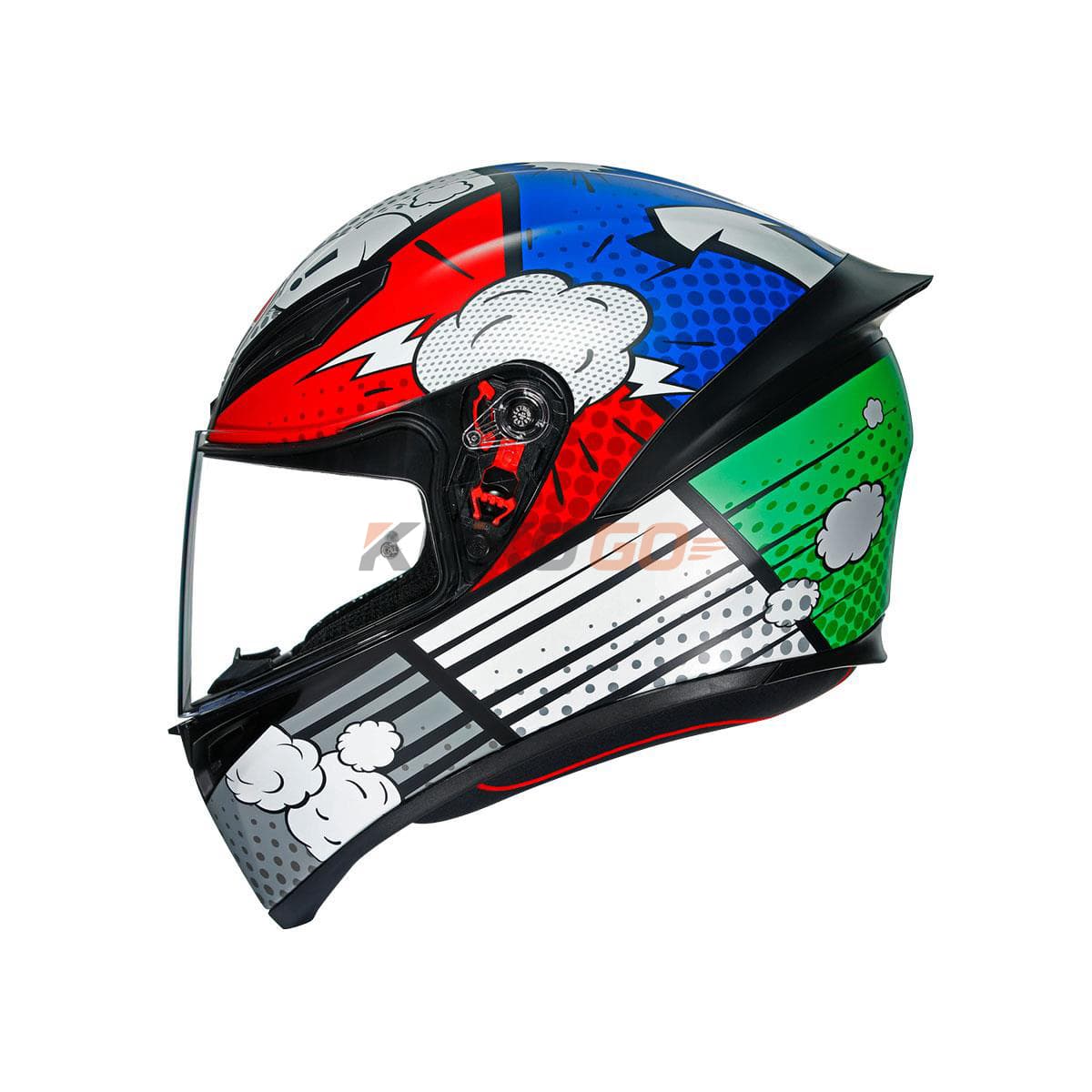 Agv Agv K1 Multi Bang Matt Italy Blue Kapalı Kask