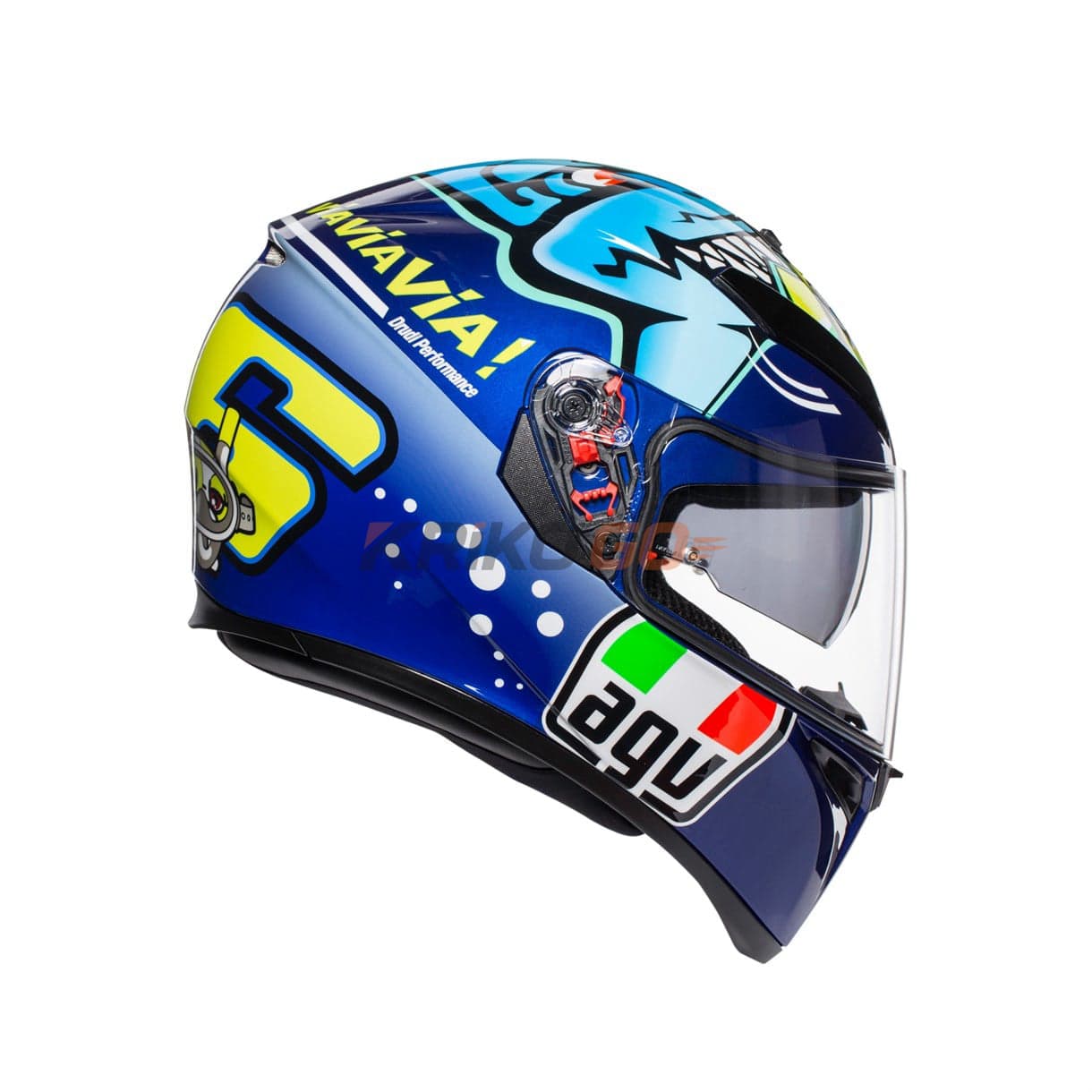 Agv Agv K3 SV Top PLK Rossi Misano 2015 Kapalı Kask