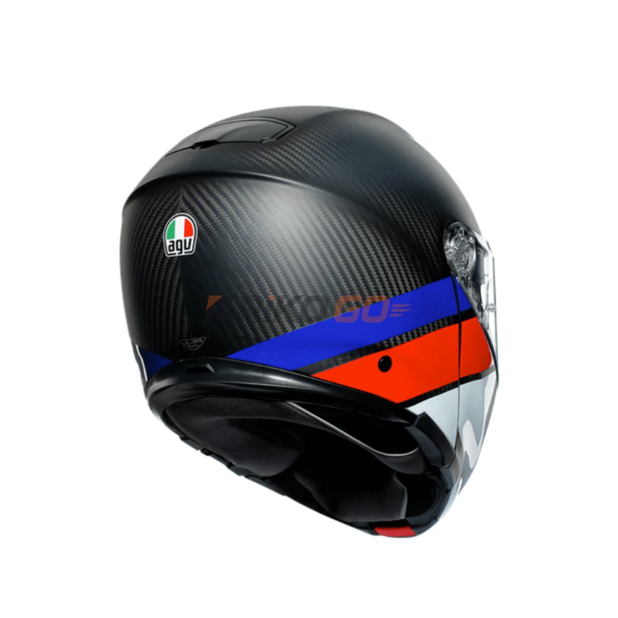 Agv Agv Sportmodular Multi PLK Layer Carbon Kırmızı Mavi Çene Açılır Kask