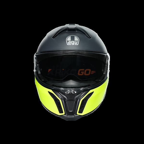 Agv Agv Tourmodular Multi Balanca Matt Black Yellow Çene Açılır Kask