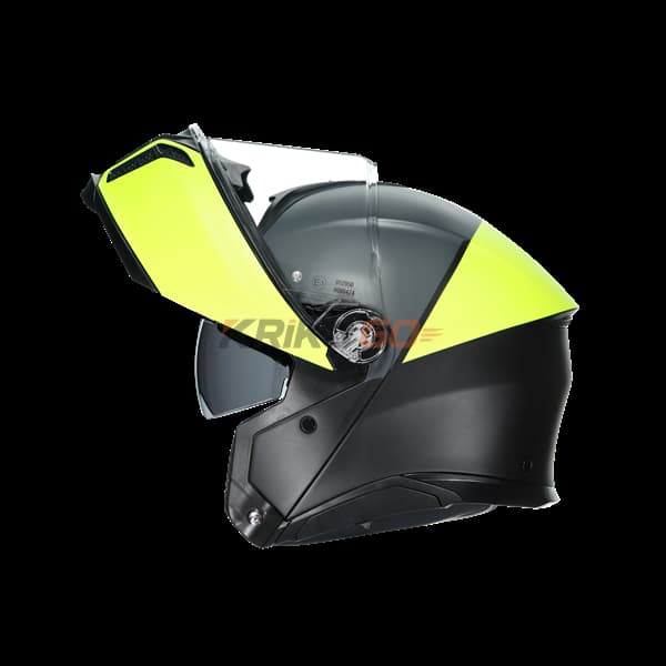 Agv Agv Tourmodular Multi Balanca Matt Black Yellow Çene Açılır Kask