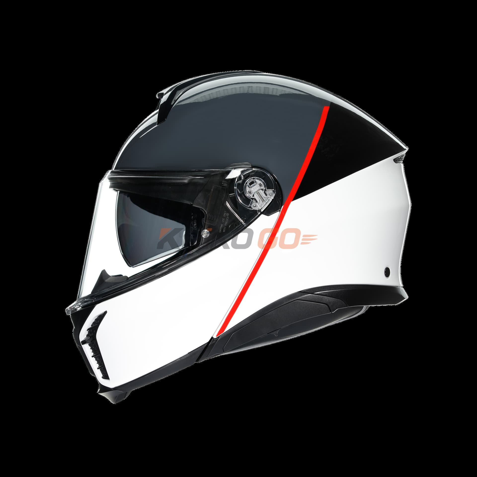 Agv Agv Tourmodular Mlt Balance White Grey Red Çene Açılır Kask