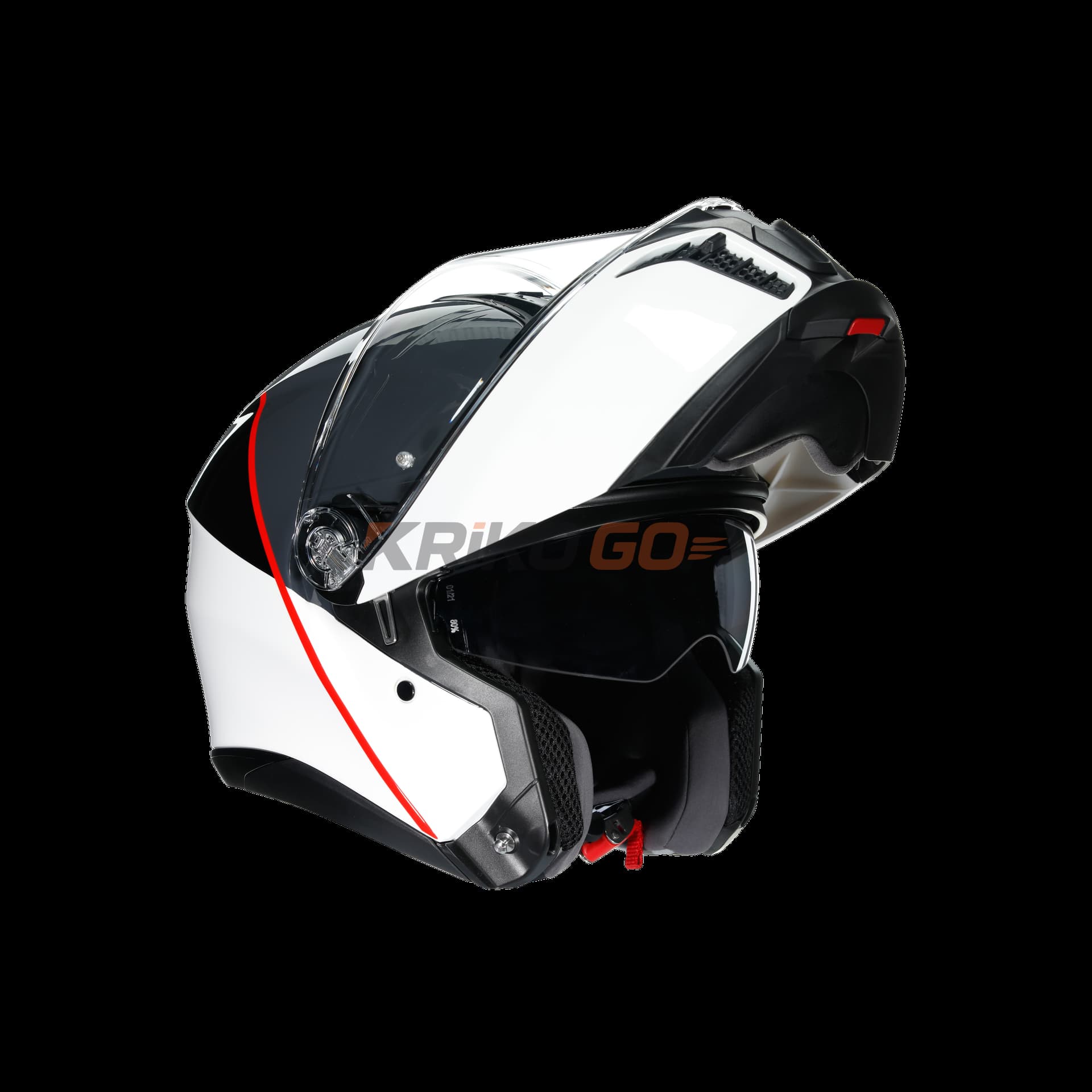 Agv Agv Tourmodular Mlt Balance White Grey Red Çene Açılır Kask