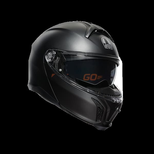 Agv Tourmodular Solid PLK Matt Black Çene Açılır Kask