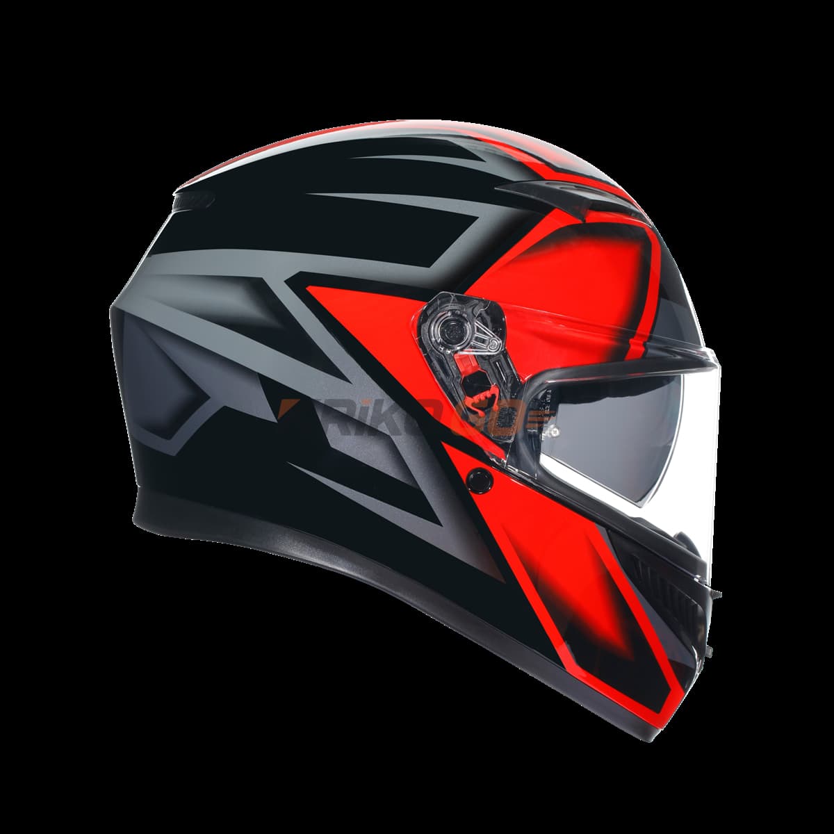 Agv Agv K3 Compound Black Red Kapalı Kask