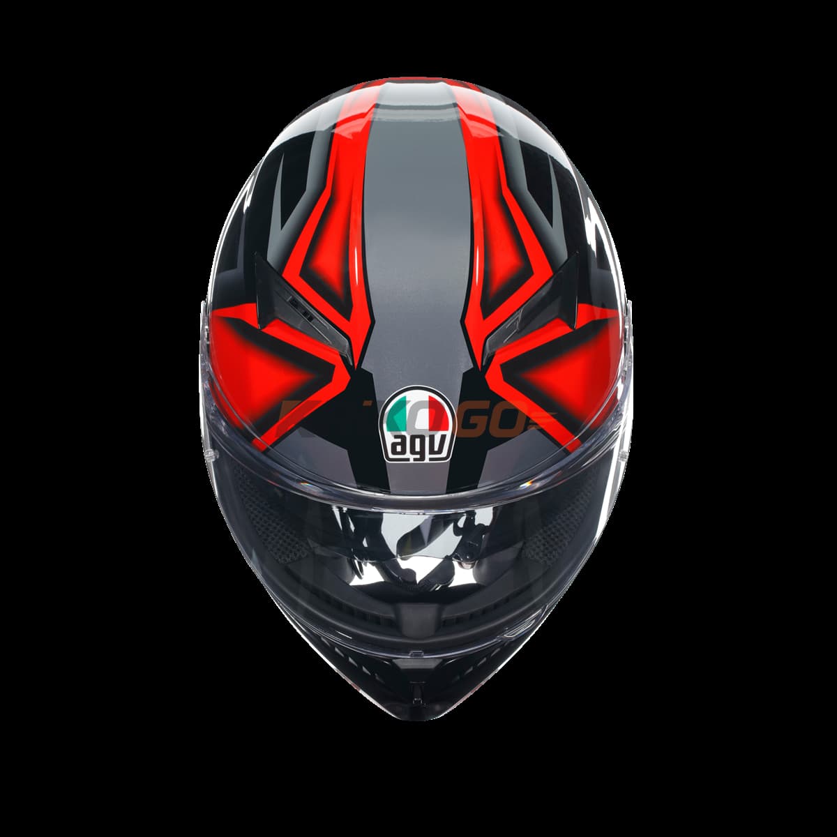 Agv Agv K3 Compound Black Red Kapalı Kask