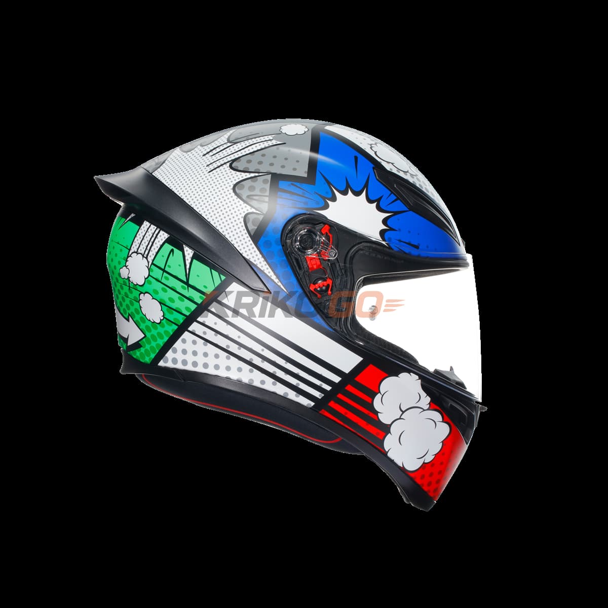 Agv Agv K1 S Bang Matt Blue Kapalı Kask