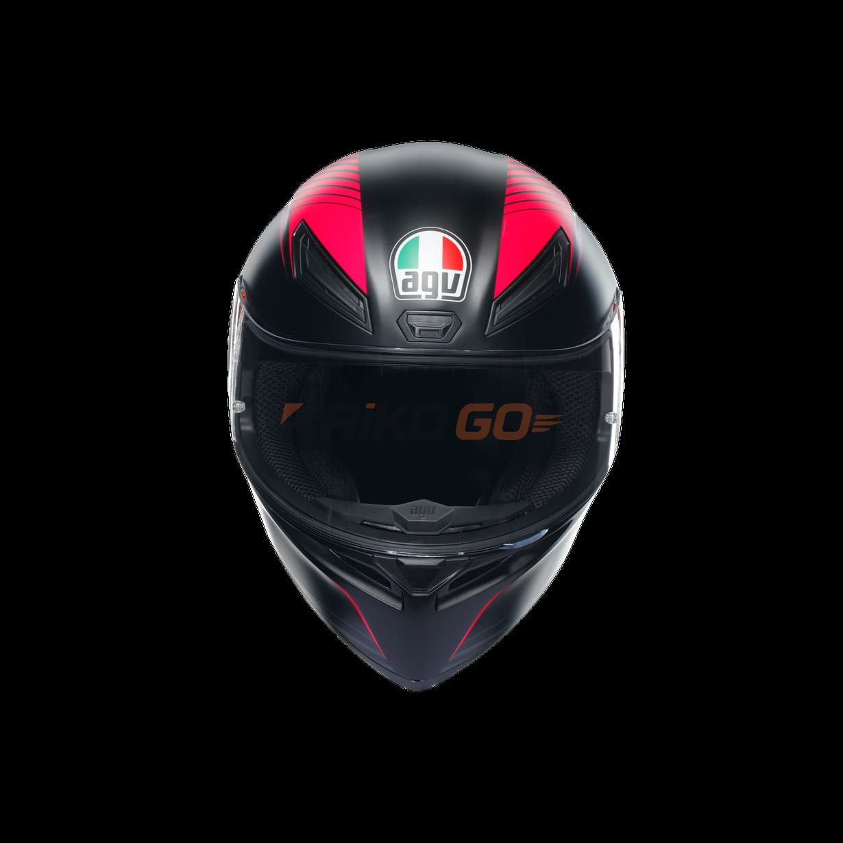 Agv Agv K1S Warmup Black Pink Kapalı Kask
