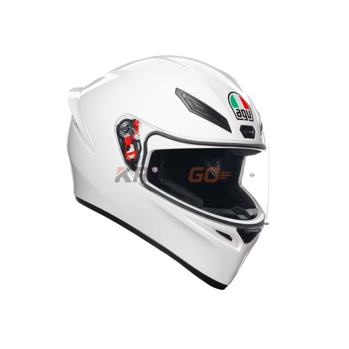 Agv K1 S Mono White Kapalı Kask