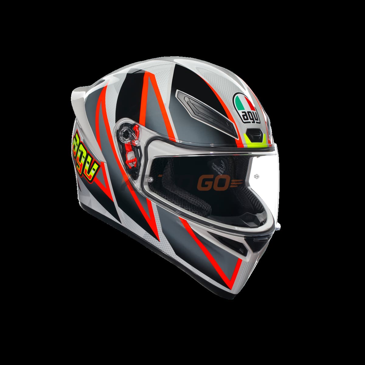 Agv K1 S Blipper Grey Red Kapalı Kask