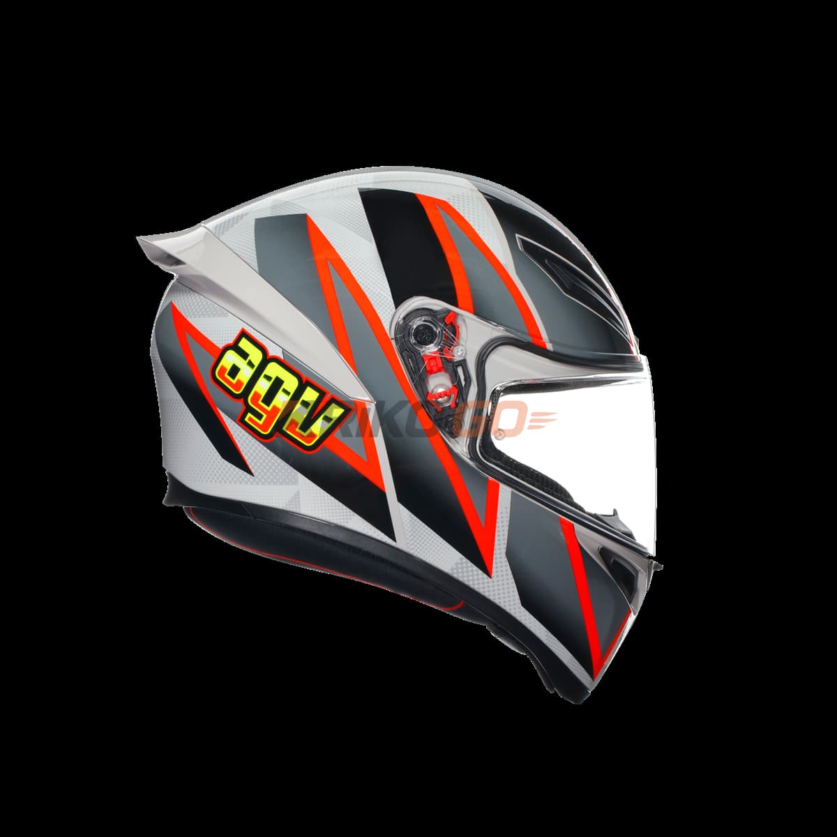 Agv Agv K1 S Blipper Grey Red Kapalı Kask