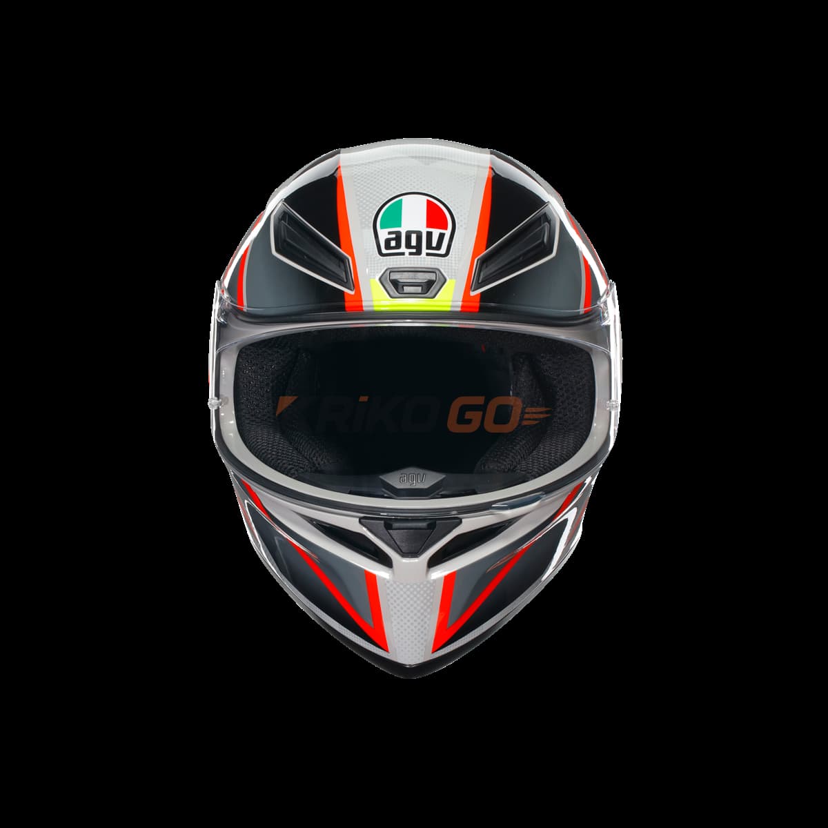 Agv Agv K1 S Blipper Grey Red Kapalı Kask