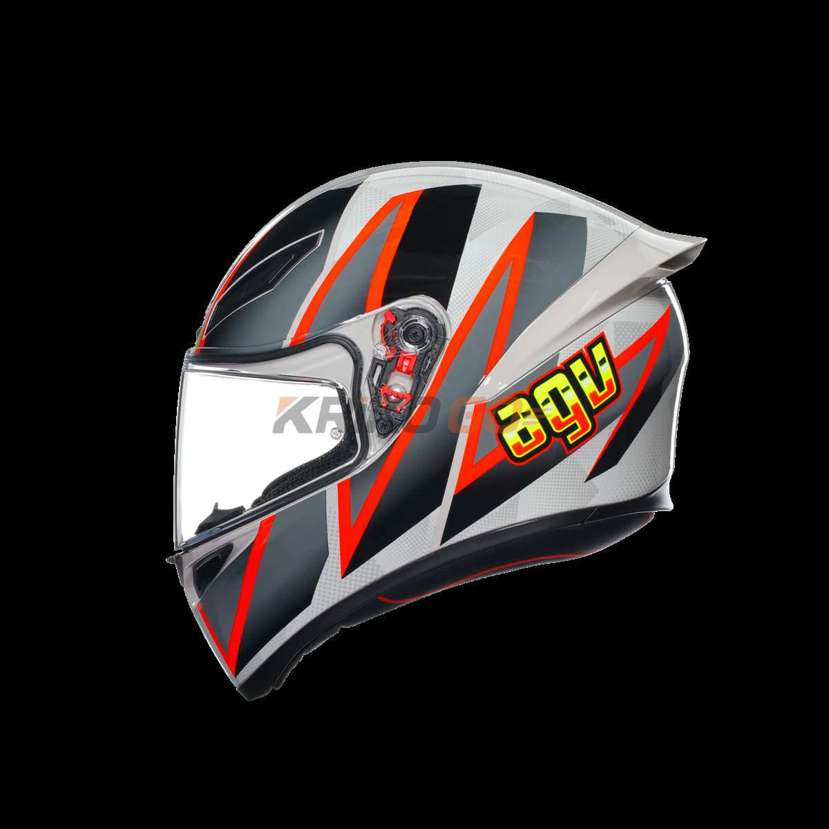 Agv Agv K1 S Blipper Grey Red Kapalı Kask