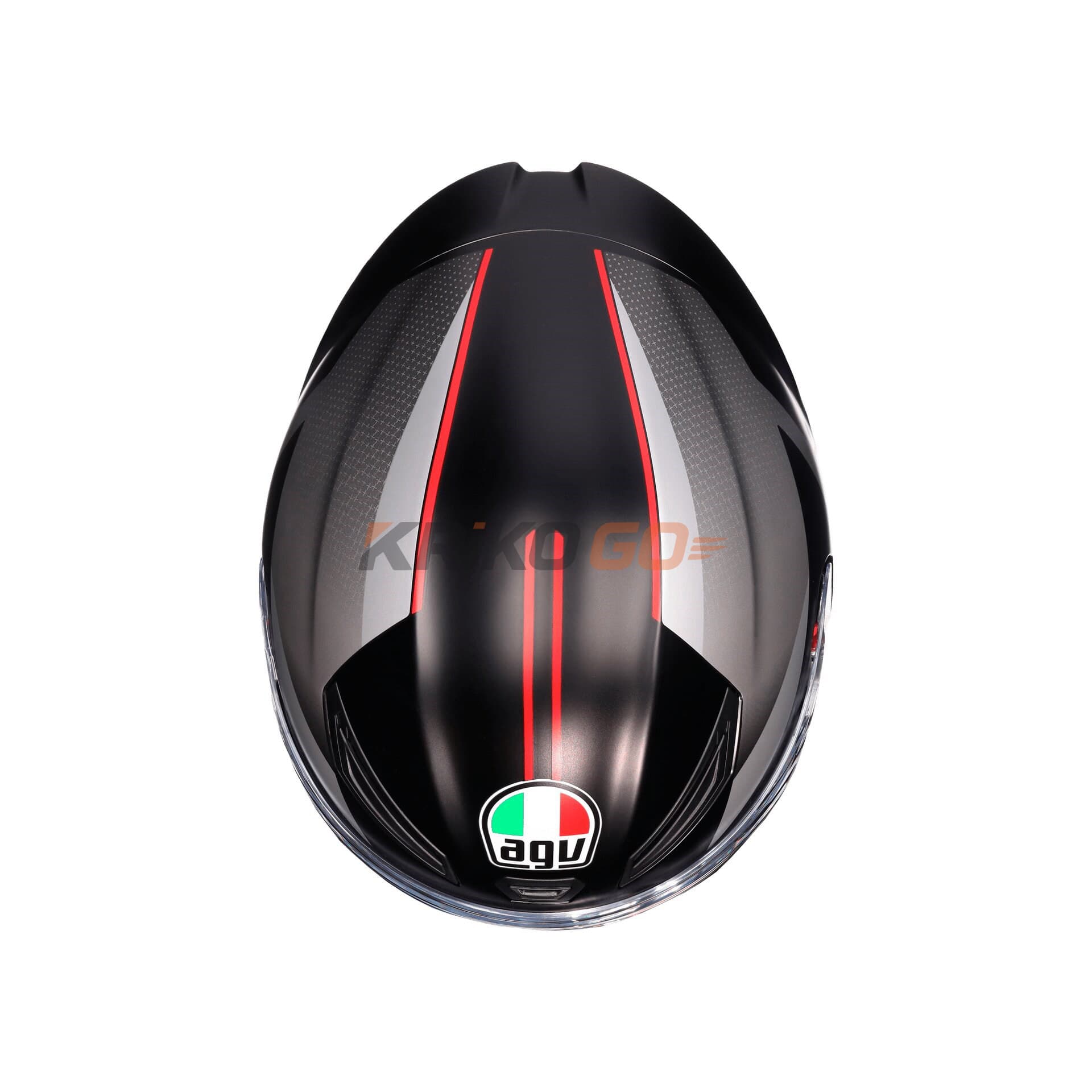 Agv Agv K1 S Lap Matt Black Grey Red Kapalı Kask