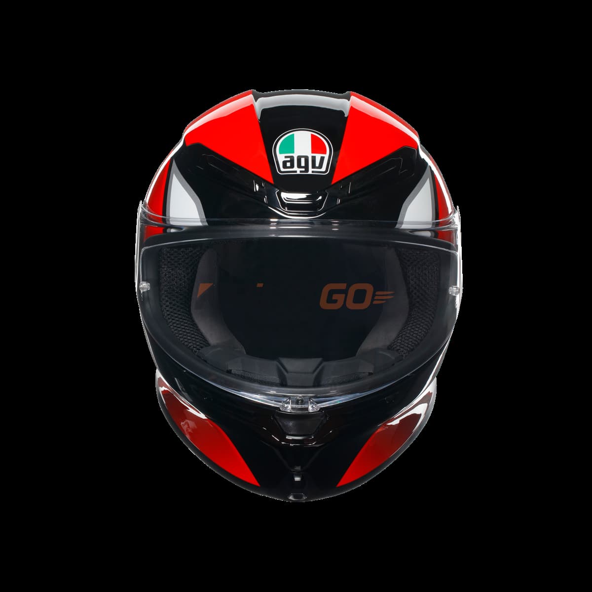 Agv Agv K6 S Hyphen Black Red White Kapalı Kask