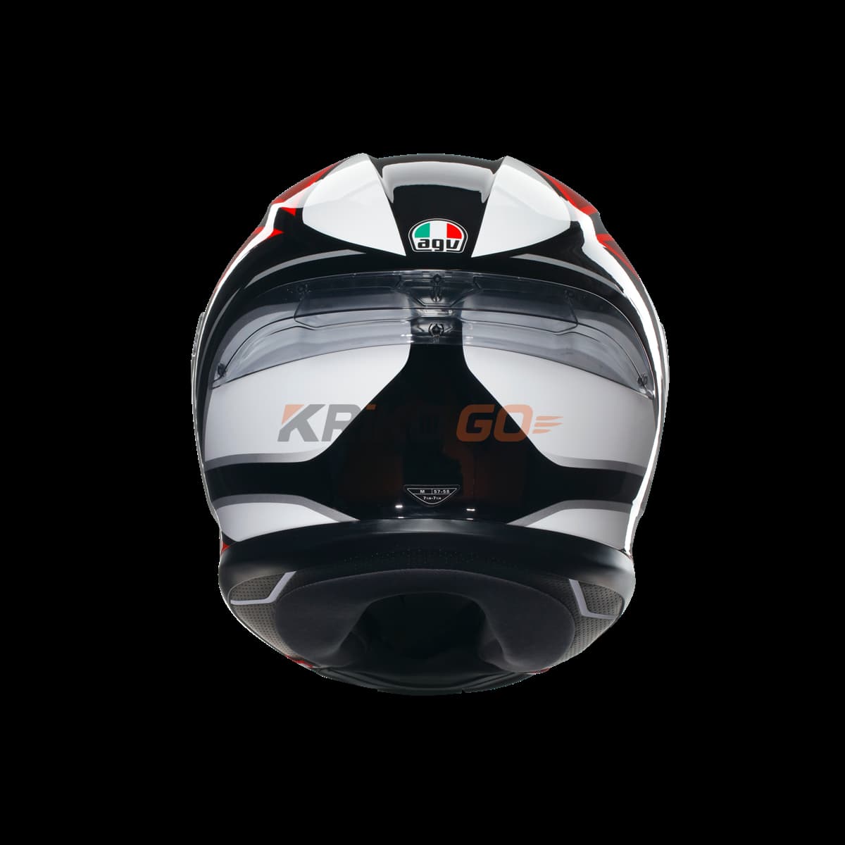 Agv Agv K6 S Hyphen Black Red White Kapalı Kask