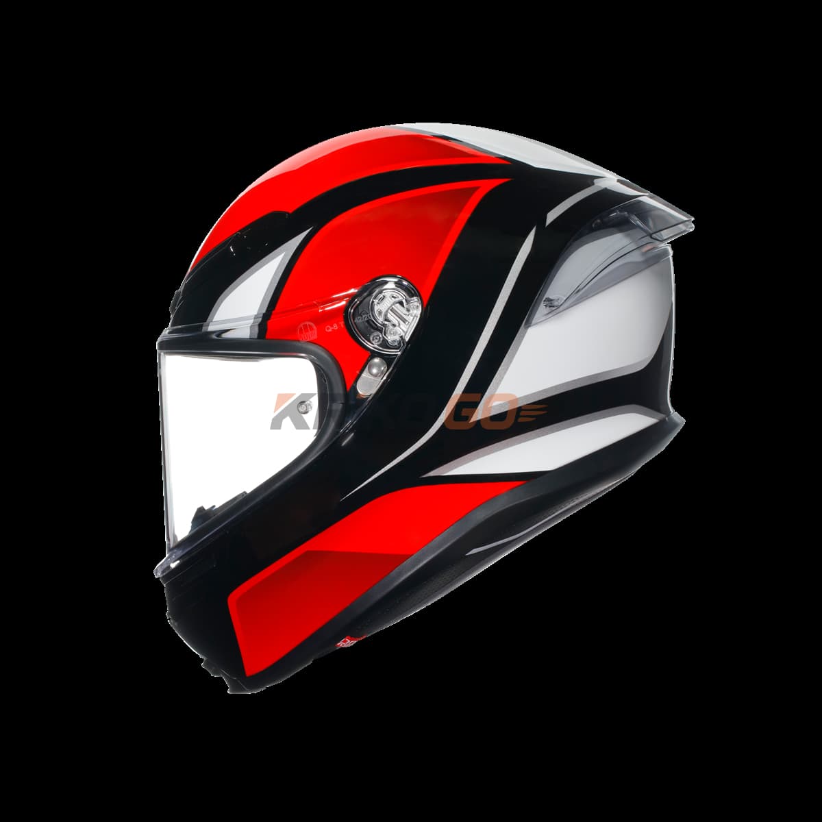 Agv Agv K6 S Hyphen Black Red White Kapalı Kask