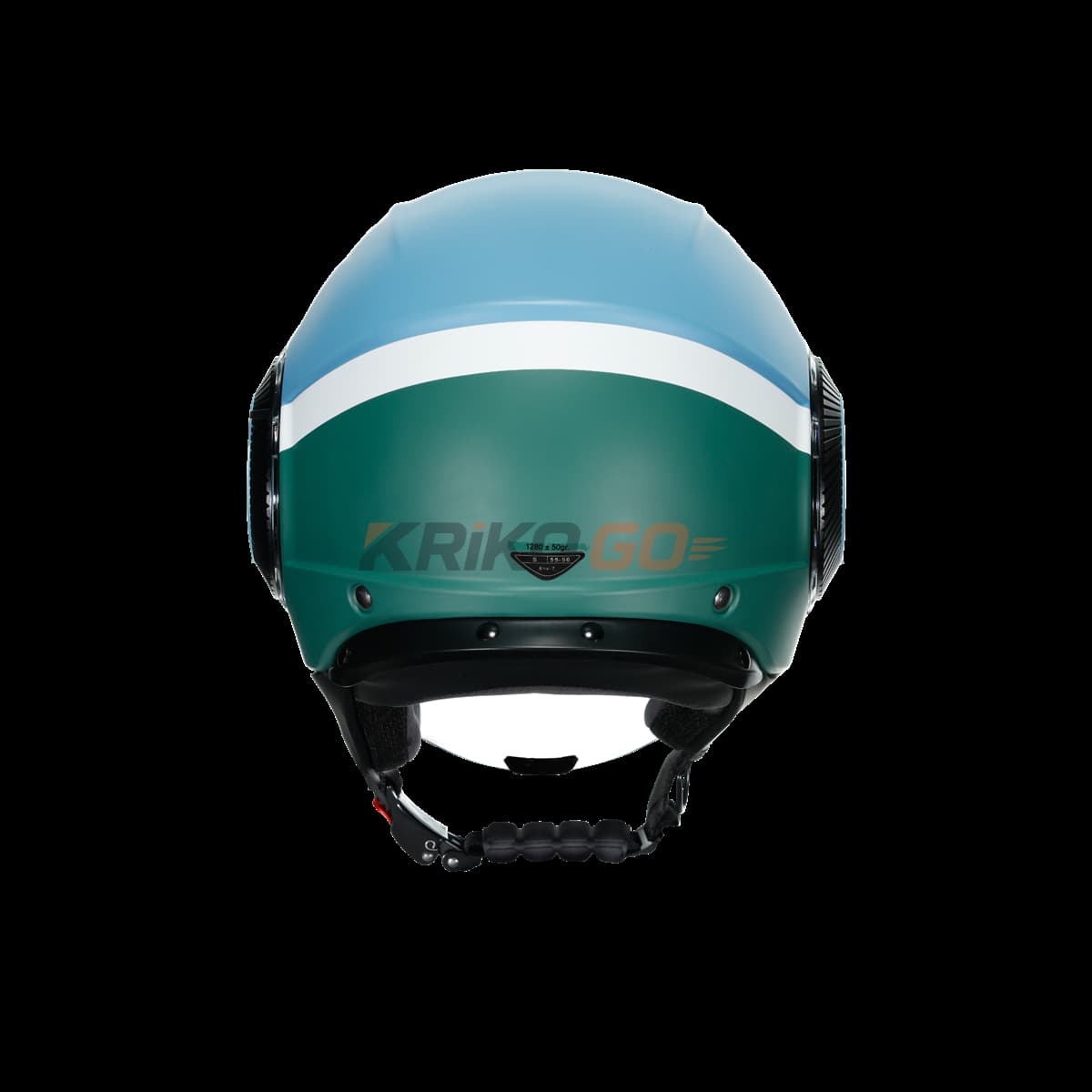 Agv Agv Orbyt Multi Block Matt İron Blue Green Açık Kask