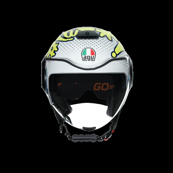 Agv Agv Orbyt Multi Vibes Matt Grey Yellow Açık Kask