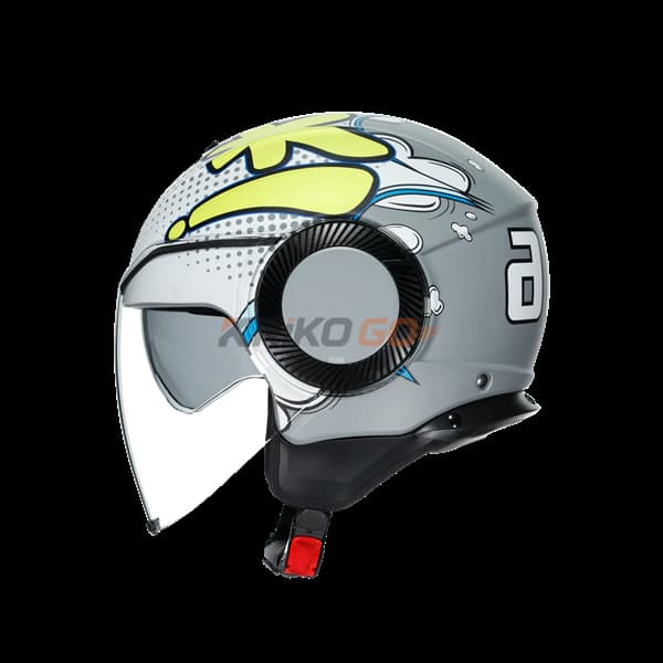 Agv Agv Orbyt Multi Vibes Matt Grey Yellow Açık Kask