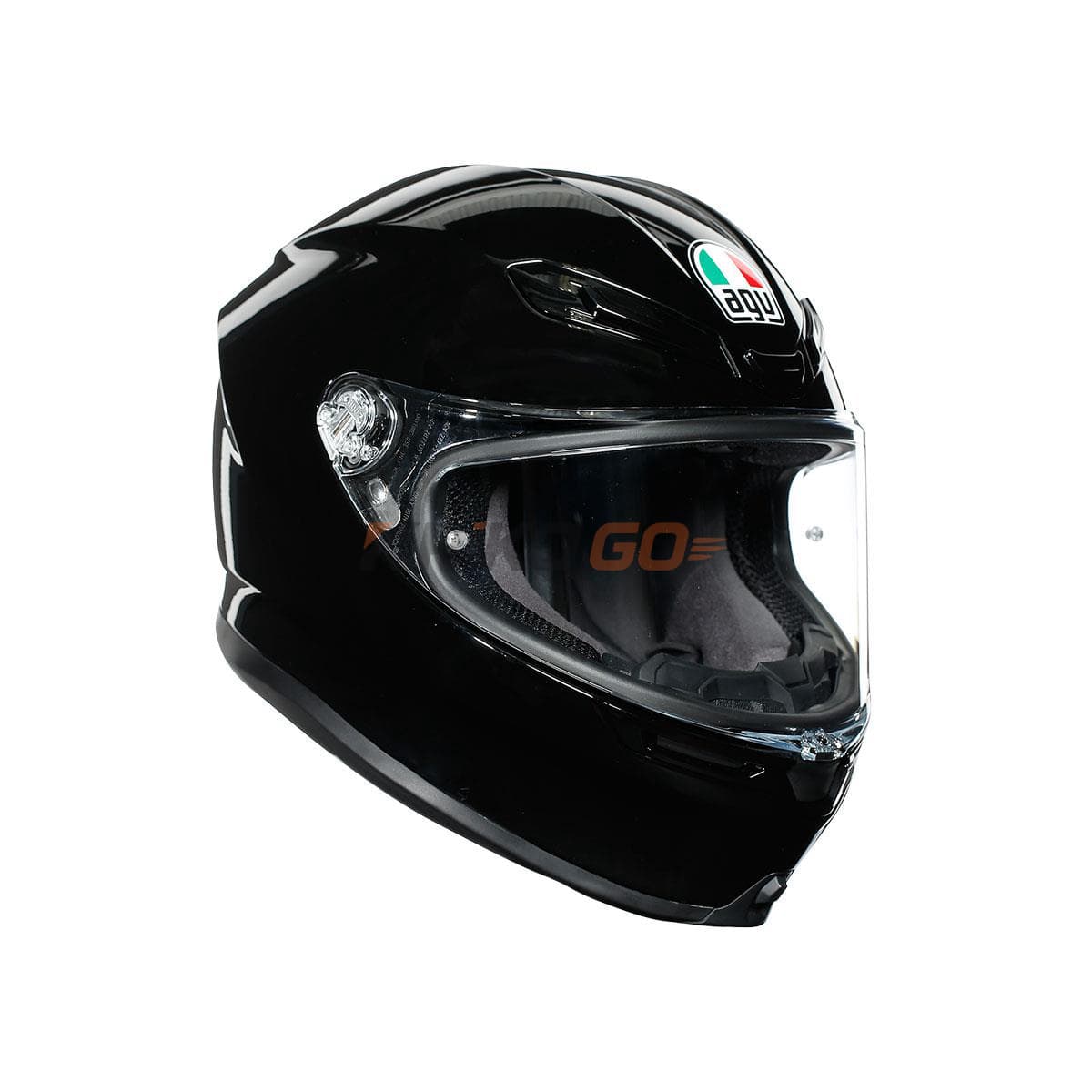 Agv K6 Ece Solid  Black Kapalı Kask
