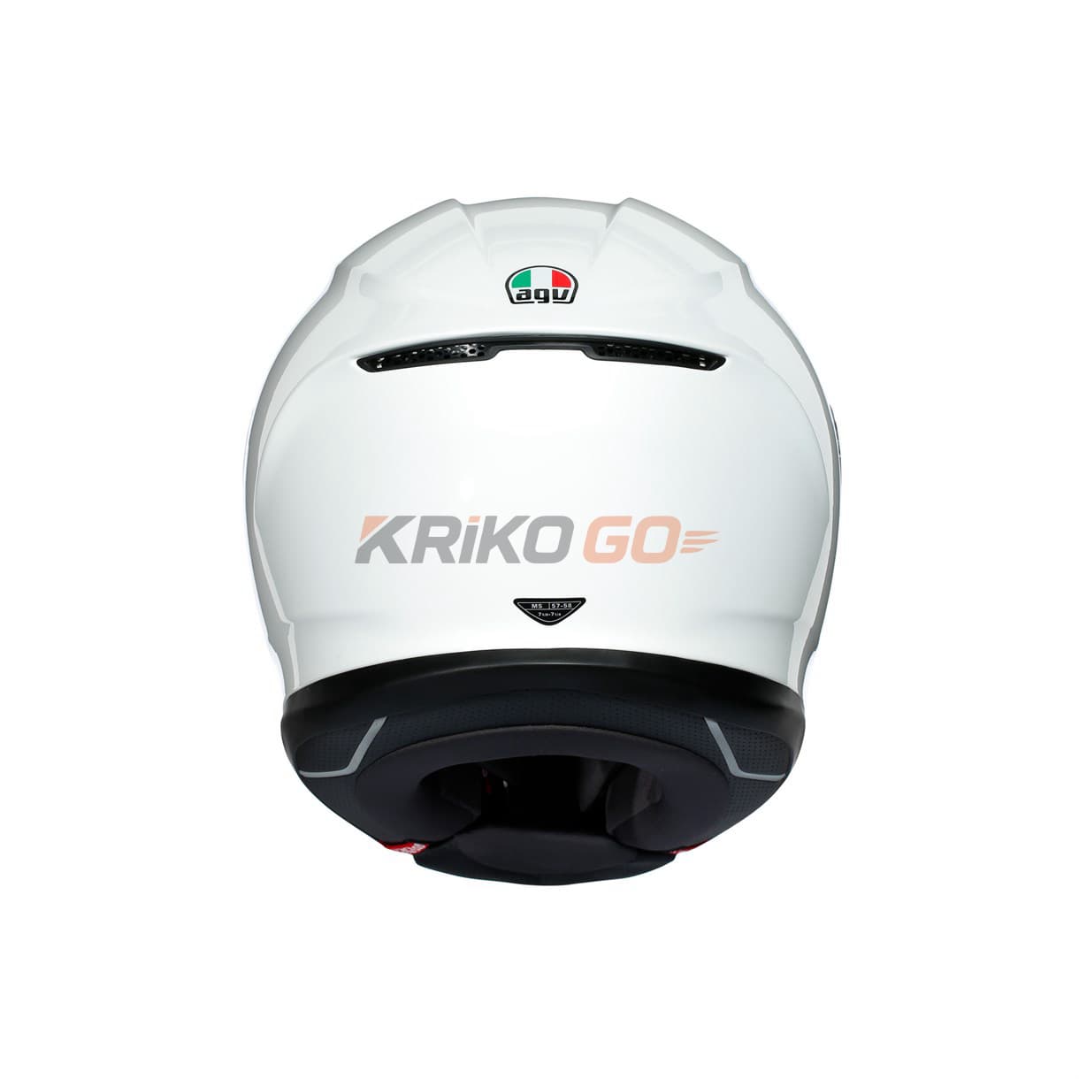 Agv Agv K6 Solid Beyaz Kapalı Kask